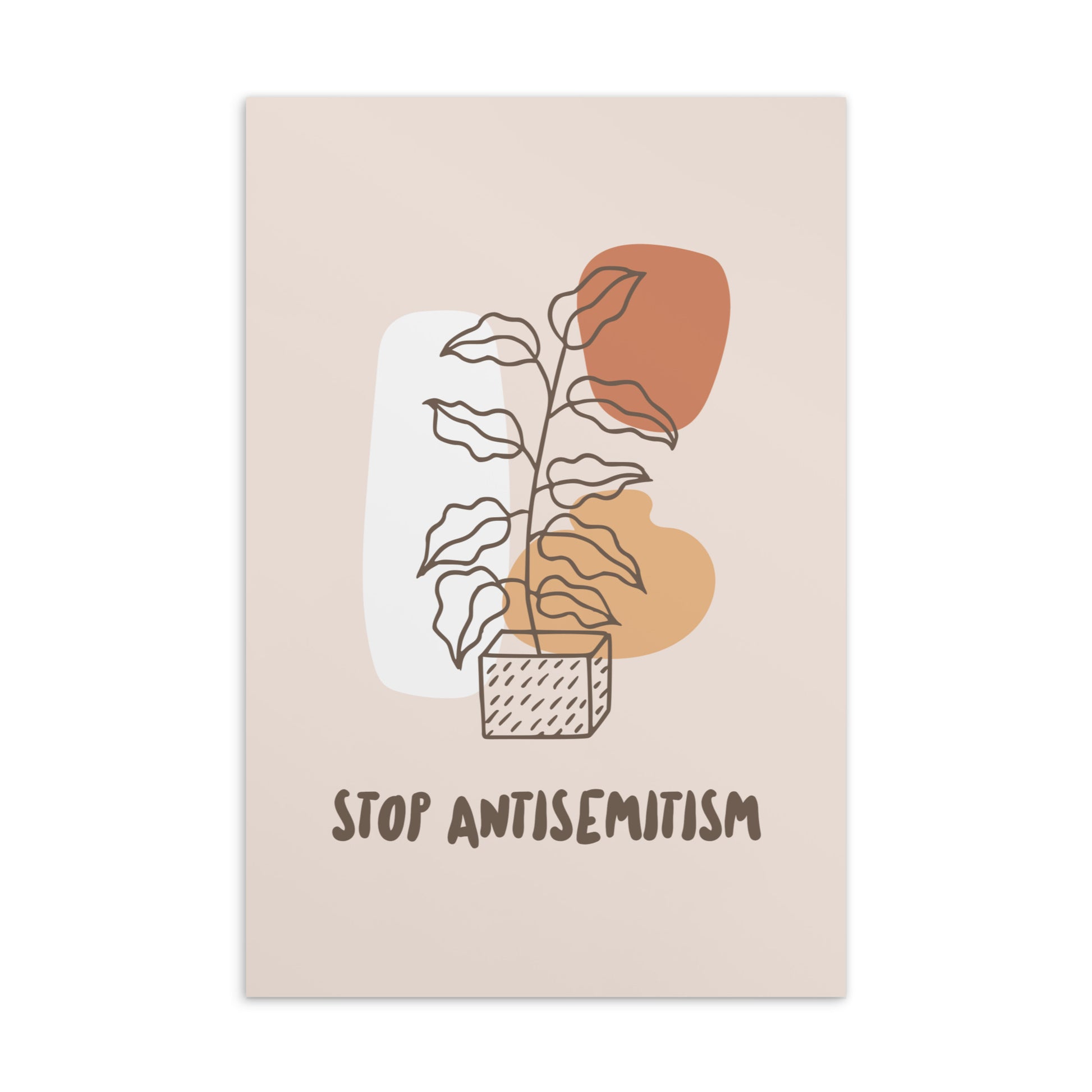 Stop Antisemitism | Plants & Flowers Edition | Standard Postcard