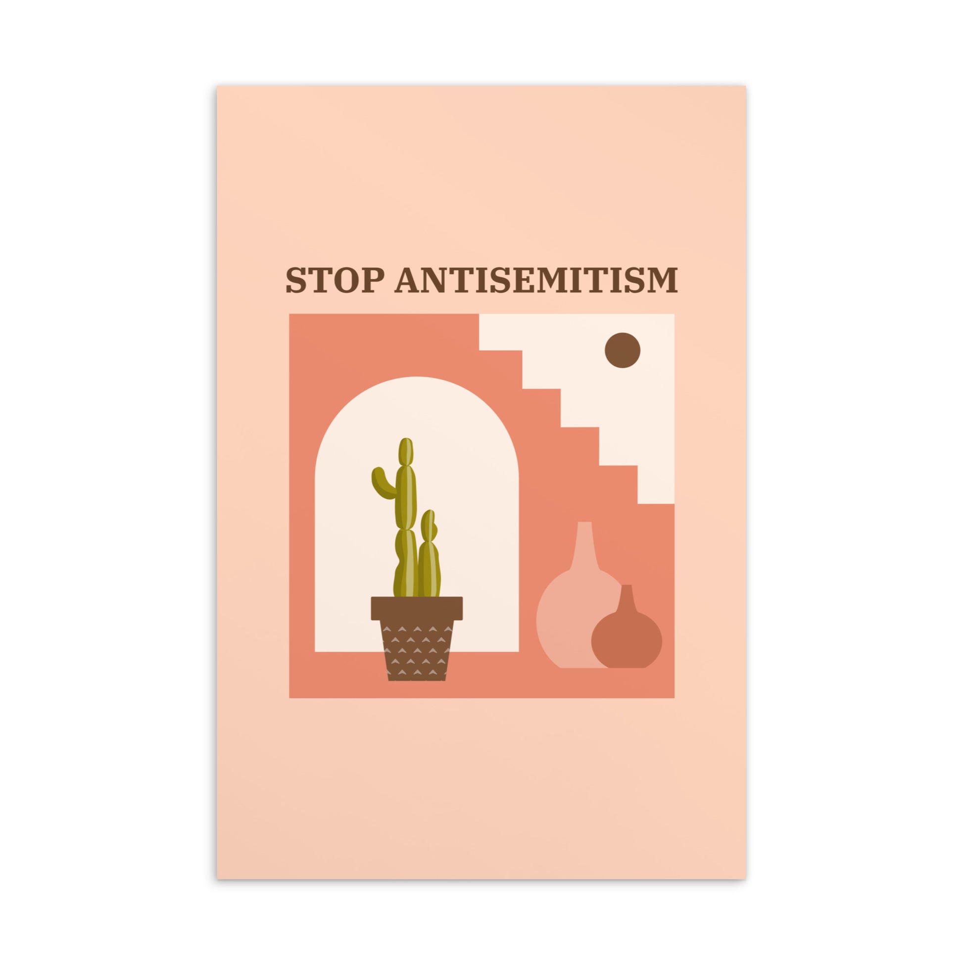 Stop Antisemitism | Plants & Flowers Edition | Standard Postcard
