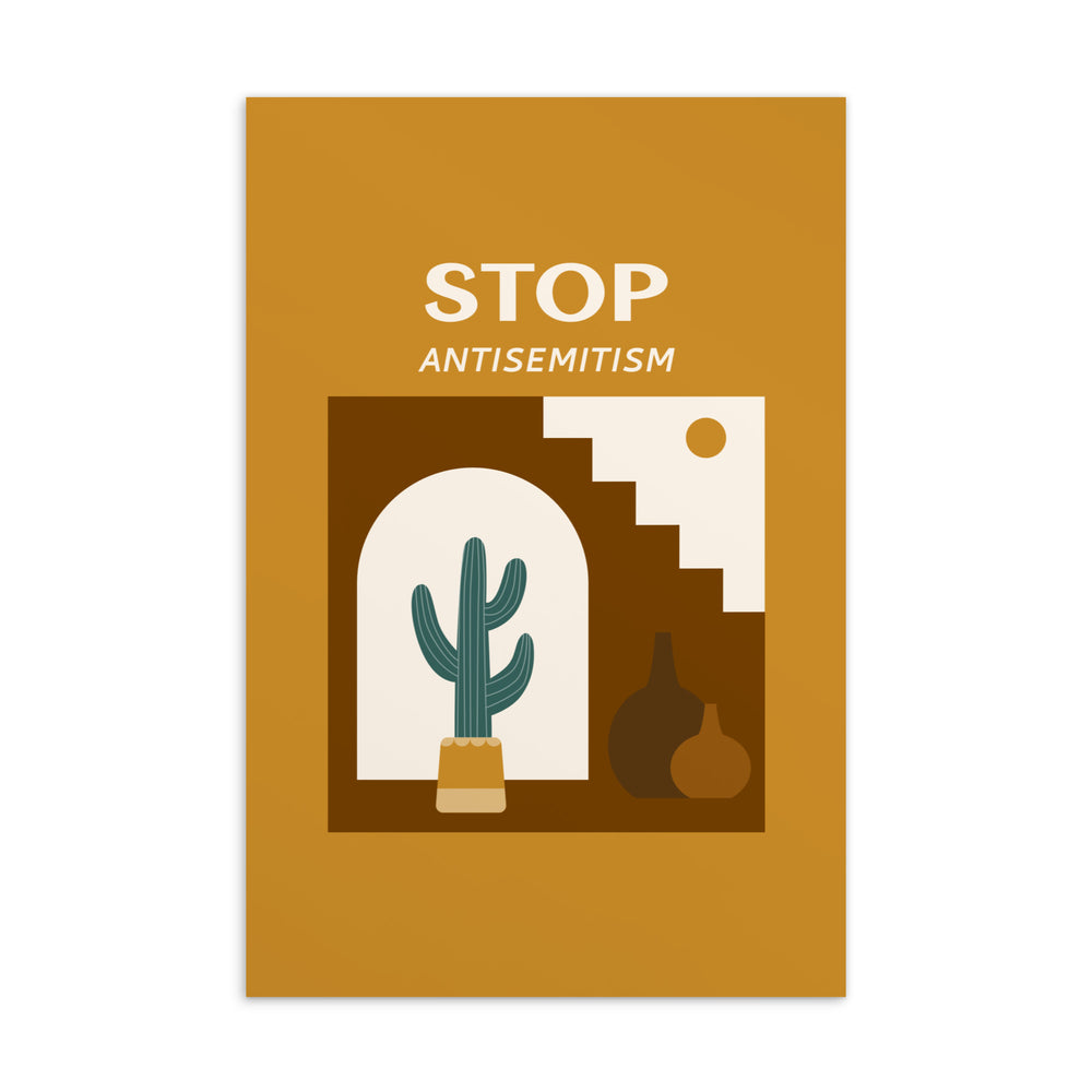 Stop Antisemitism | Plants & Flowers Edition | Standard Postcard