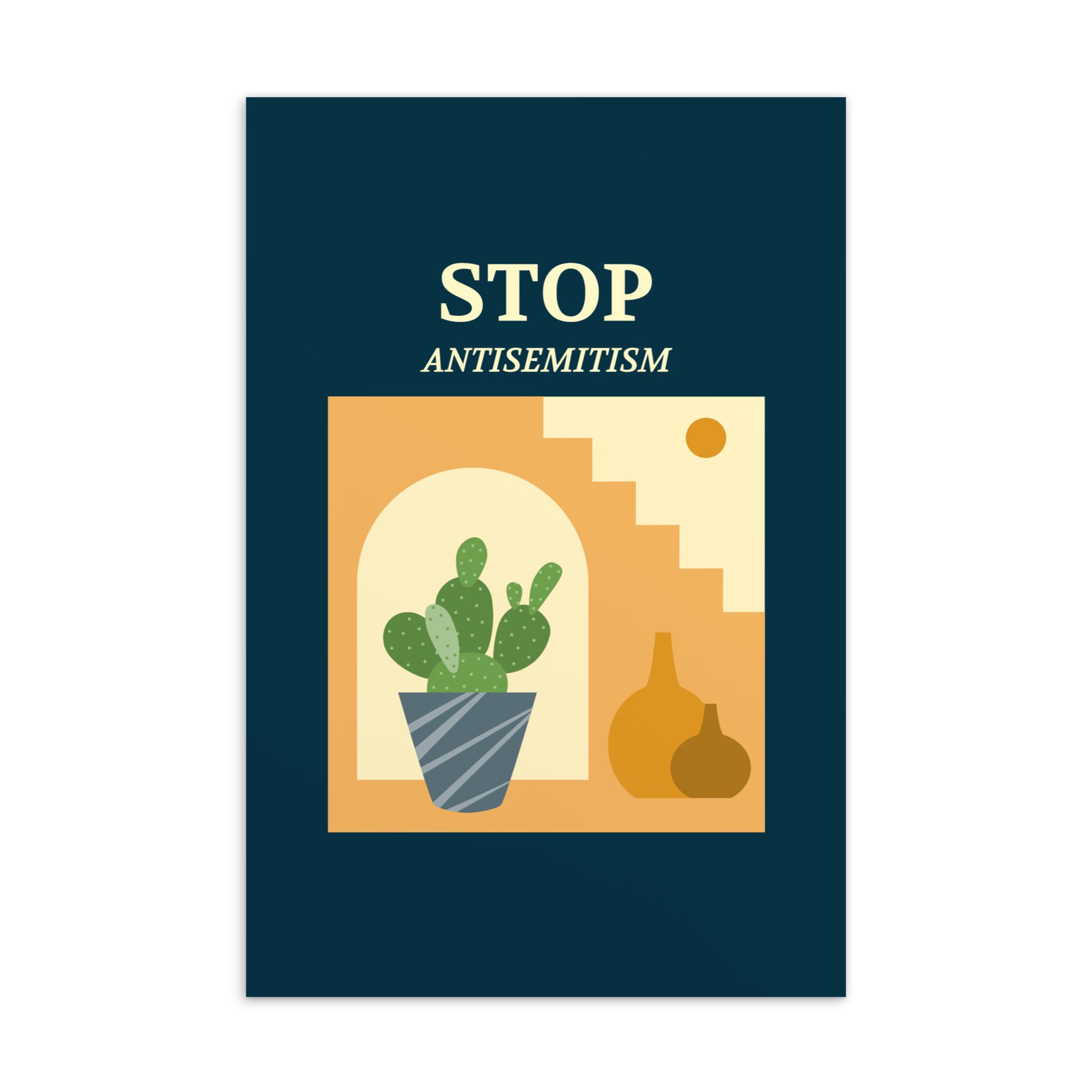 Stop Antisemitism | Plants & Flowers Edition | Standard Postcard