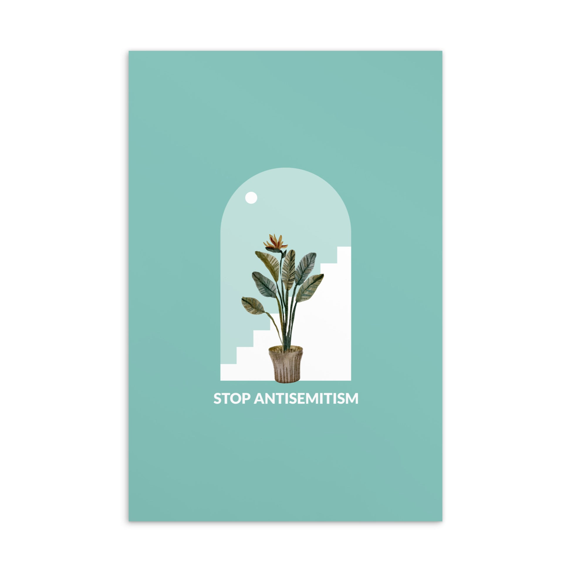Stop Antisemitism | Plants & Flowers Edition | Standard Postcard
