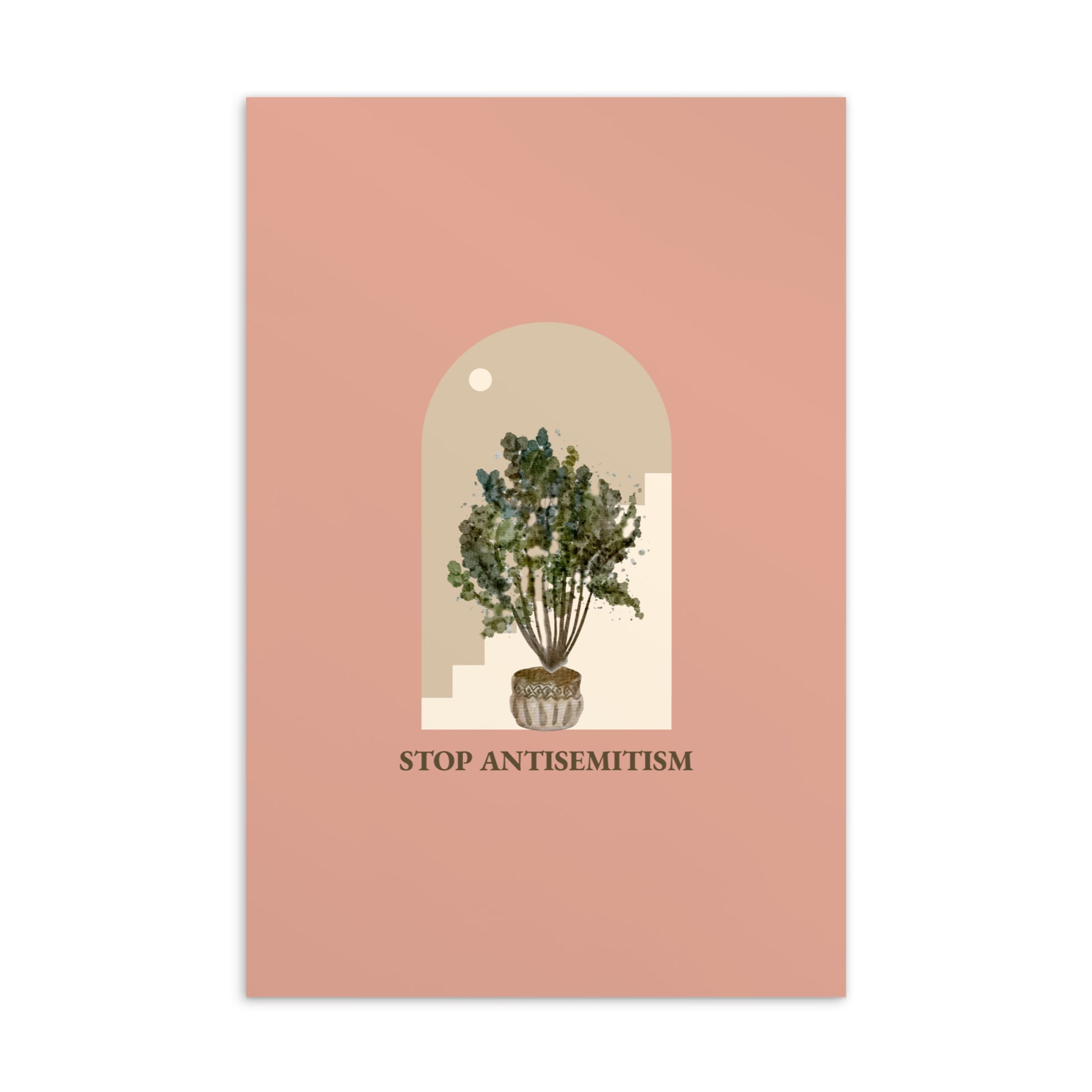 Stop Antisemitism | Plants & Flowers Edition | Standard Postcard