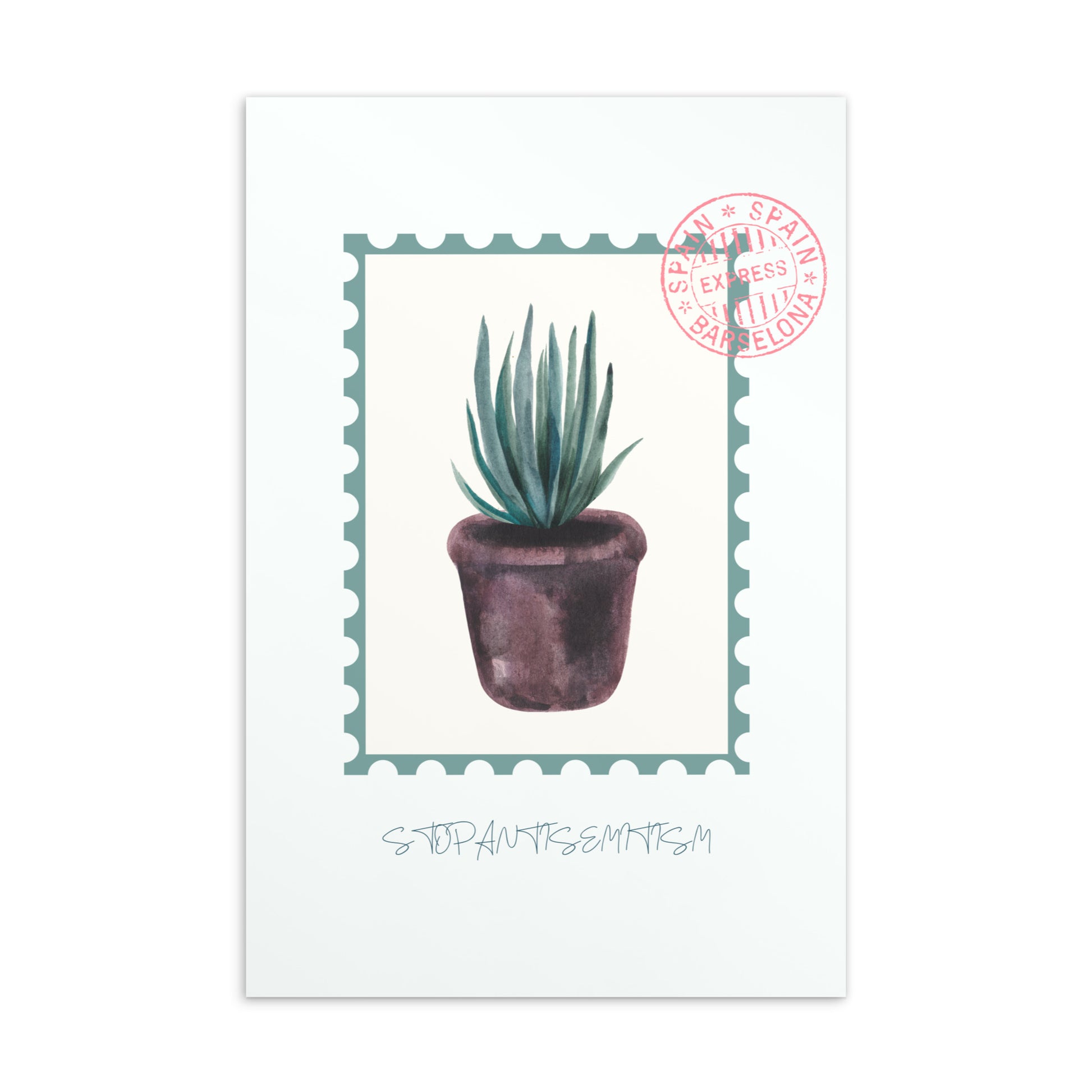 Stop Antisemitism | Plants & Flowers Edition | Standard Postcard