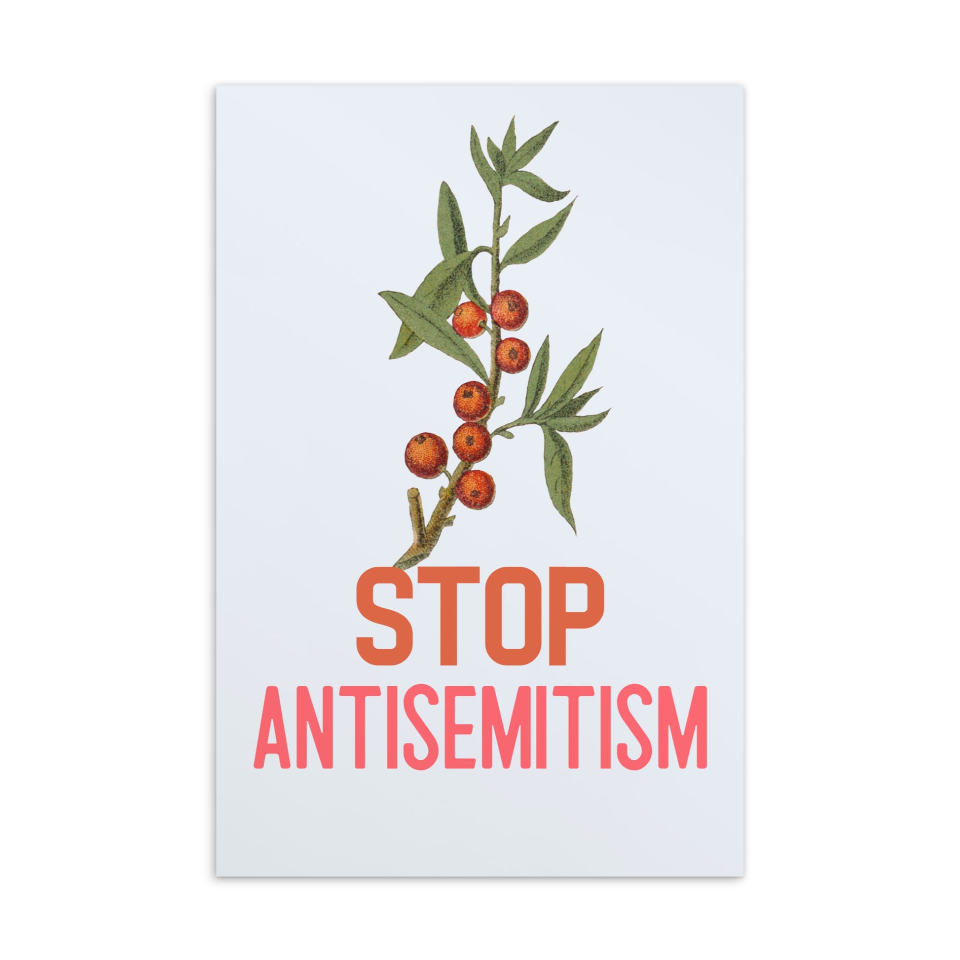 Stop Antisemitism | Plants & Flowers Edition | Standard Postcard