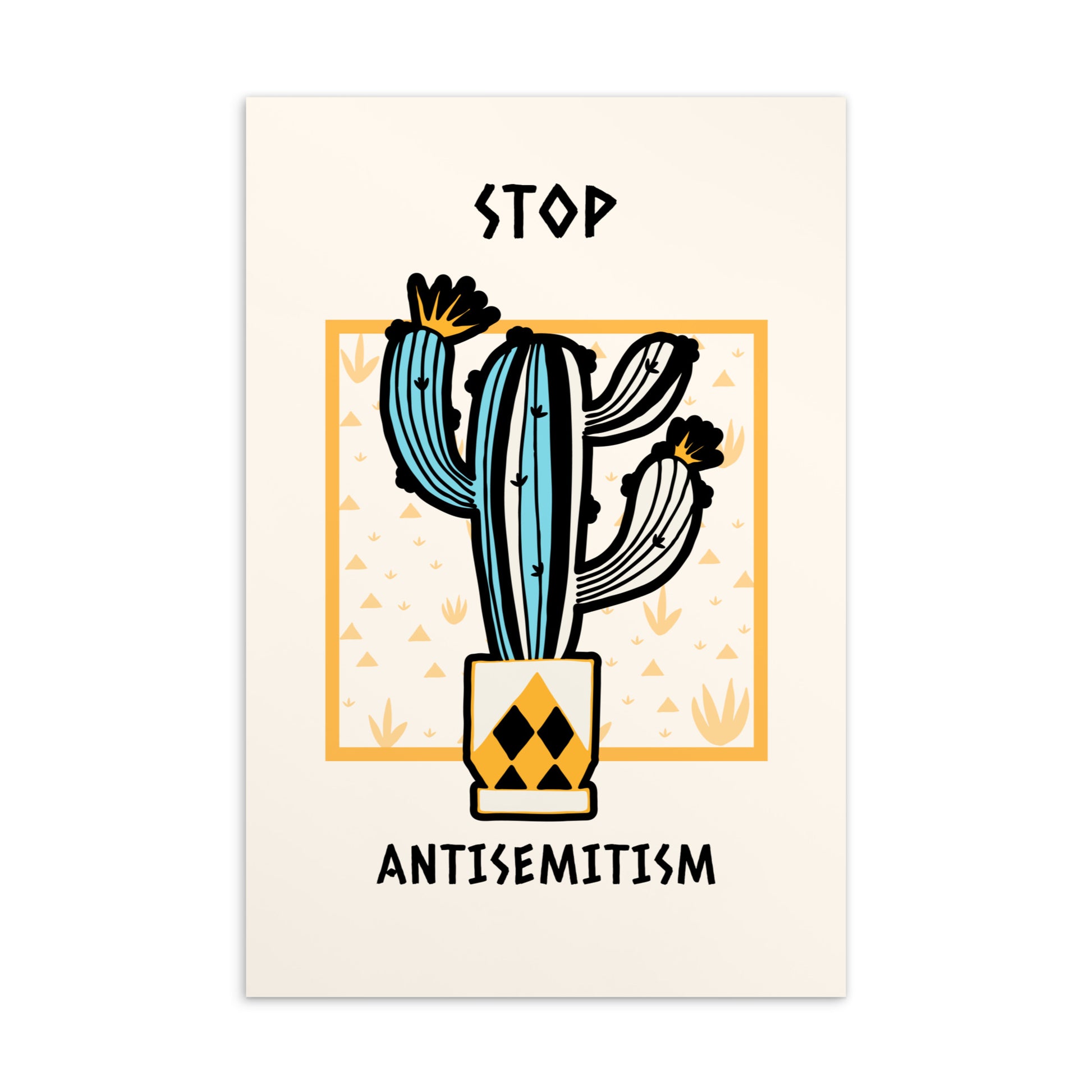 Stop Antisemitism | Plants & Flowers Edition | Standard Postcard