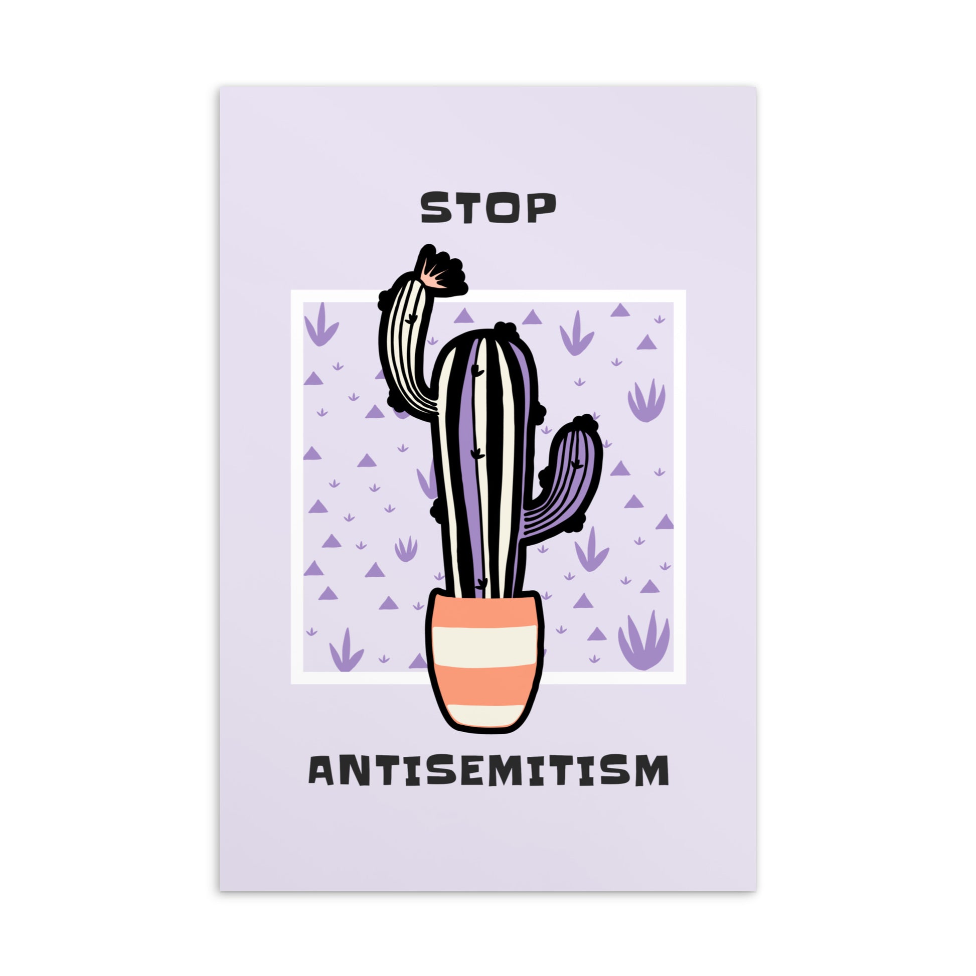 Stop Antisemitism | Plants & Flowers Edition | Standard Postcard