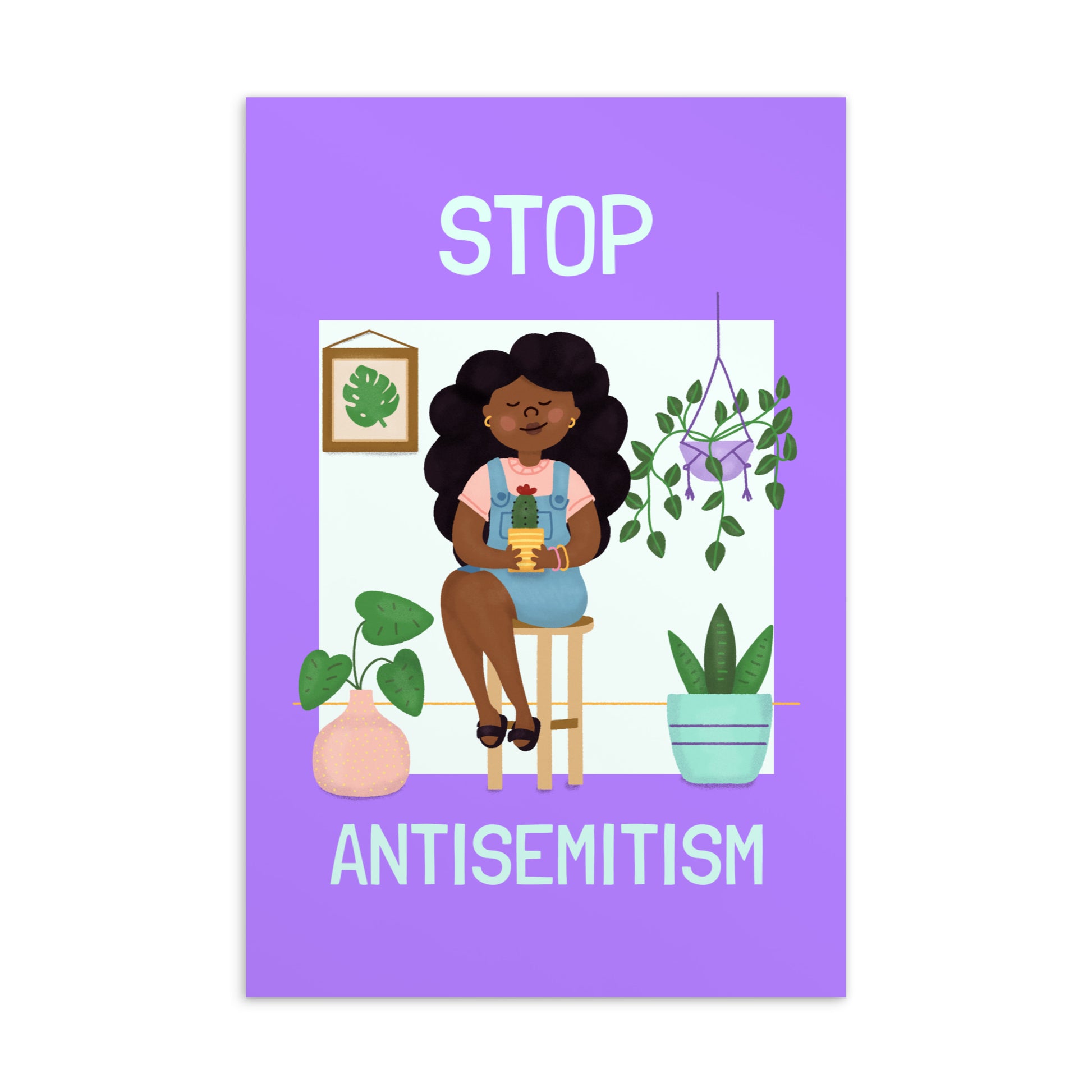 Stop Antisemitism | Plants & Flowers Edition | Standard Postcard