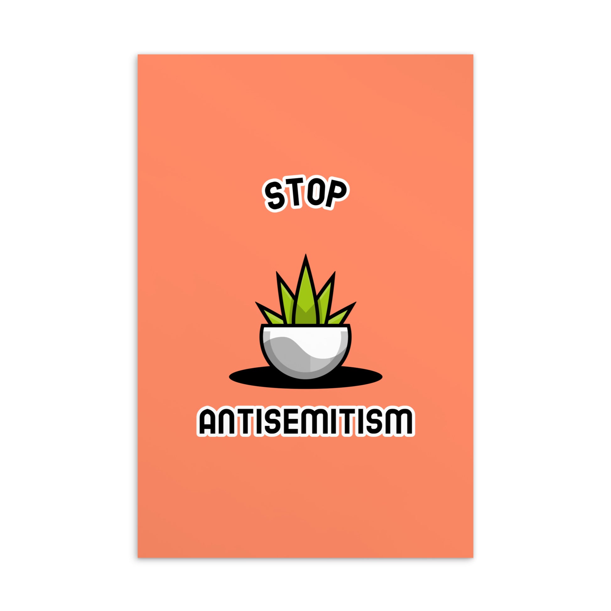 Stop Antisemitism | Plants & Flowers Edition | Standard Postcard