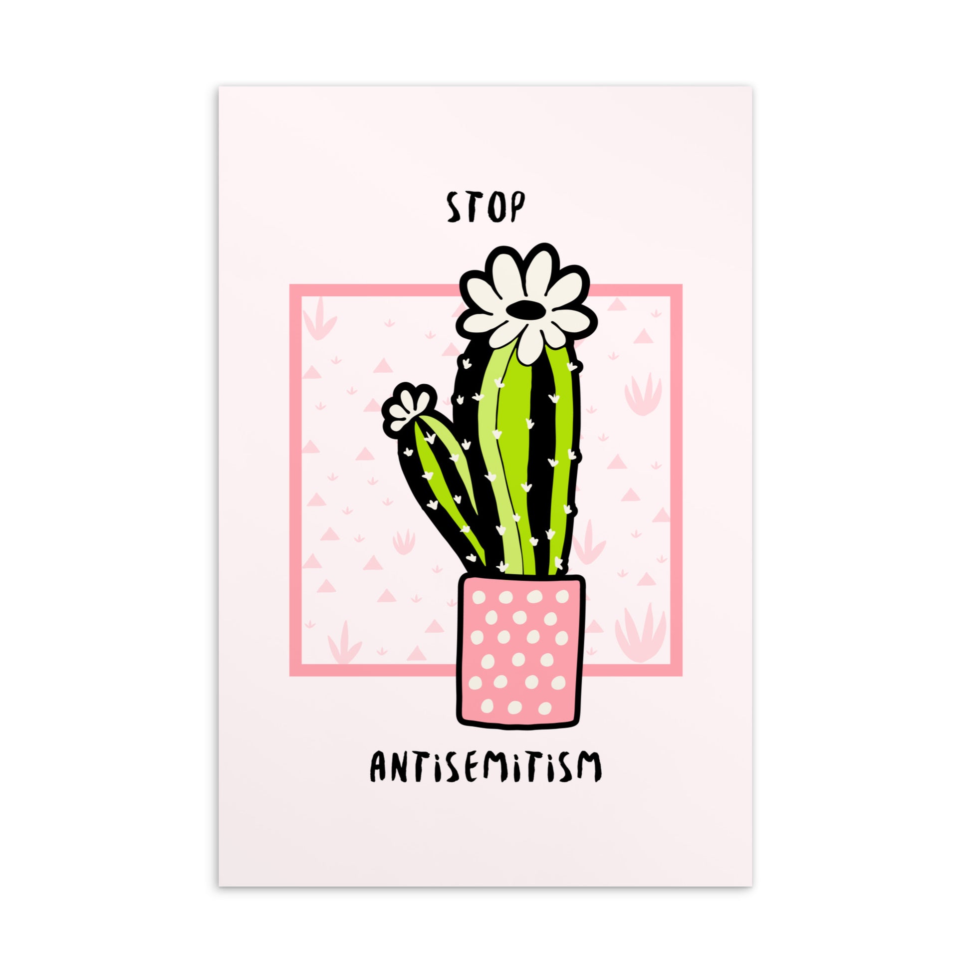 Stop Antisemitism | Plants & Flowers Edition | Standard Postcard