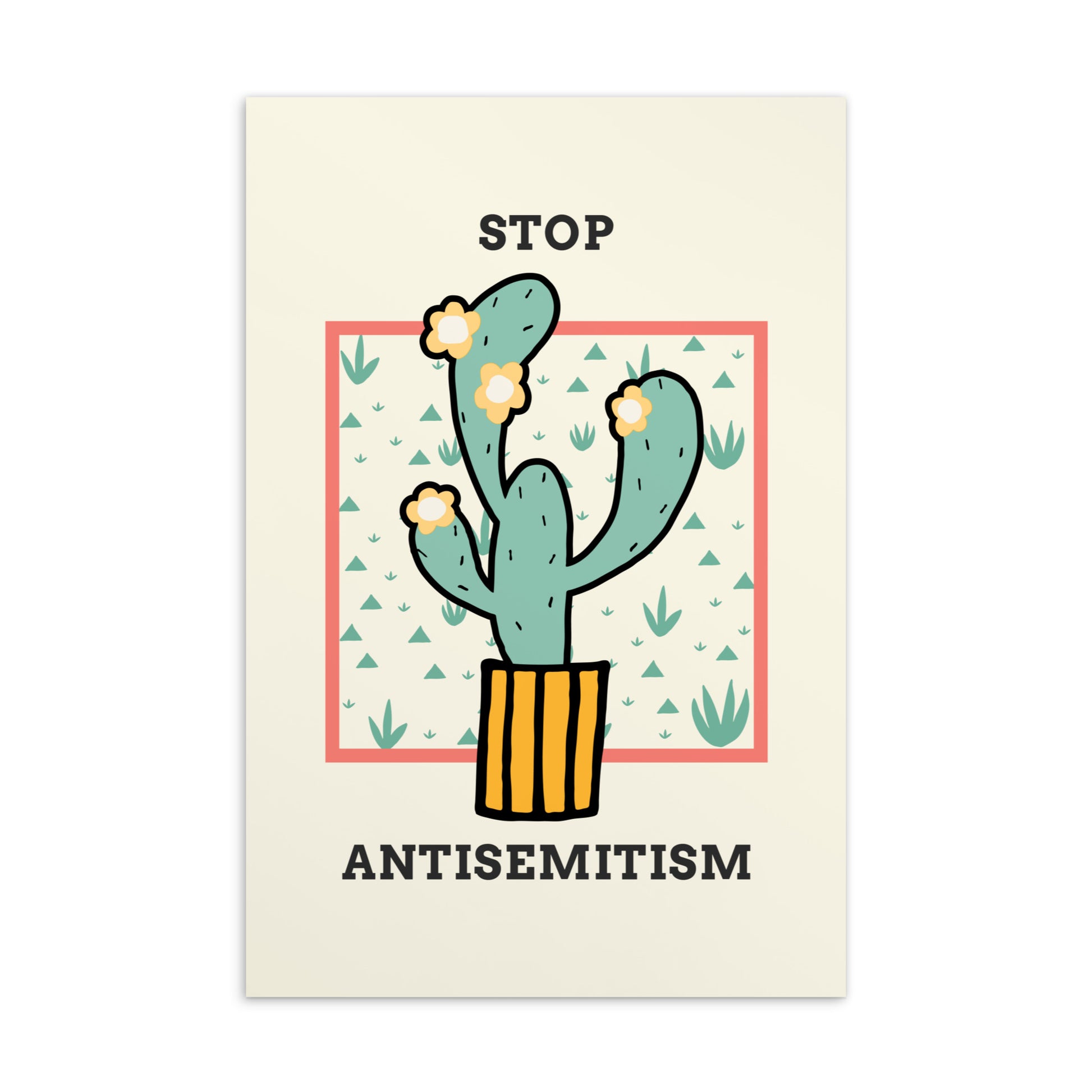 Stop Antisemitism | Plants & Flowers Edition | Standard Postcard