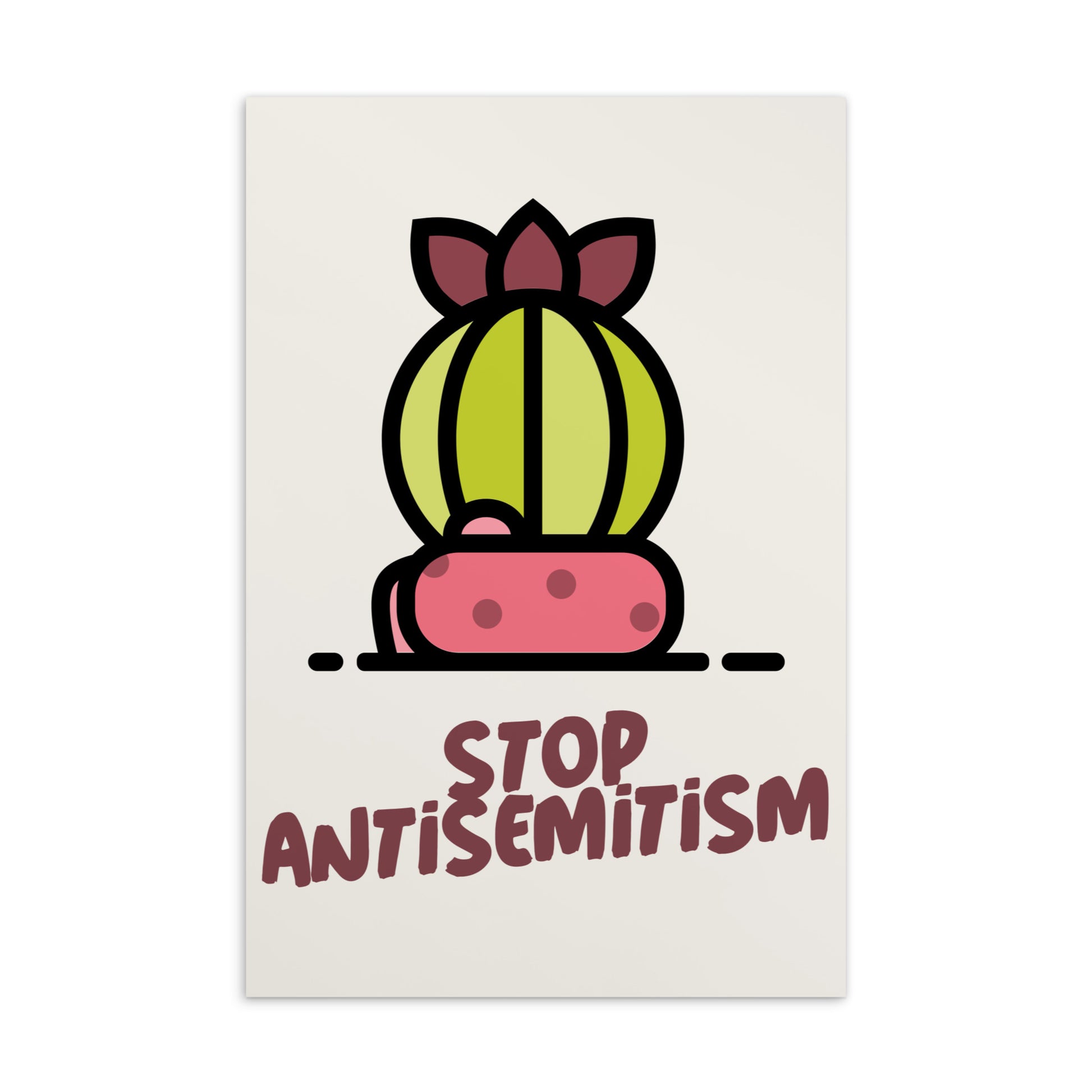 Stop Antisemitism | Plants & Flowers Edition | Standard Postcard