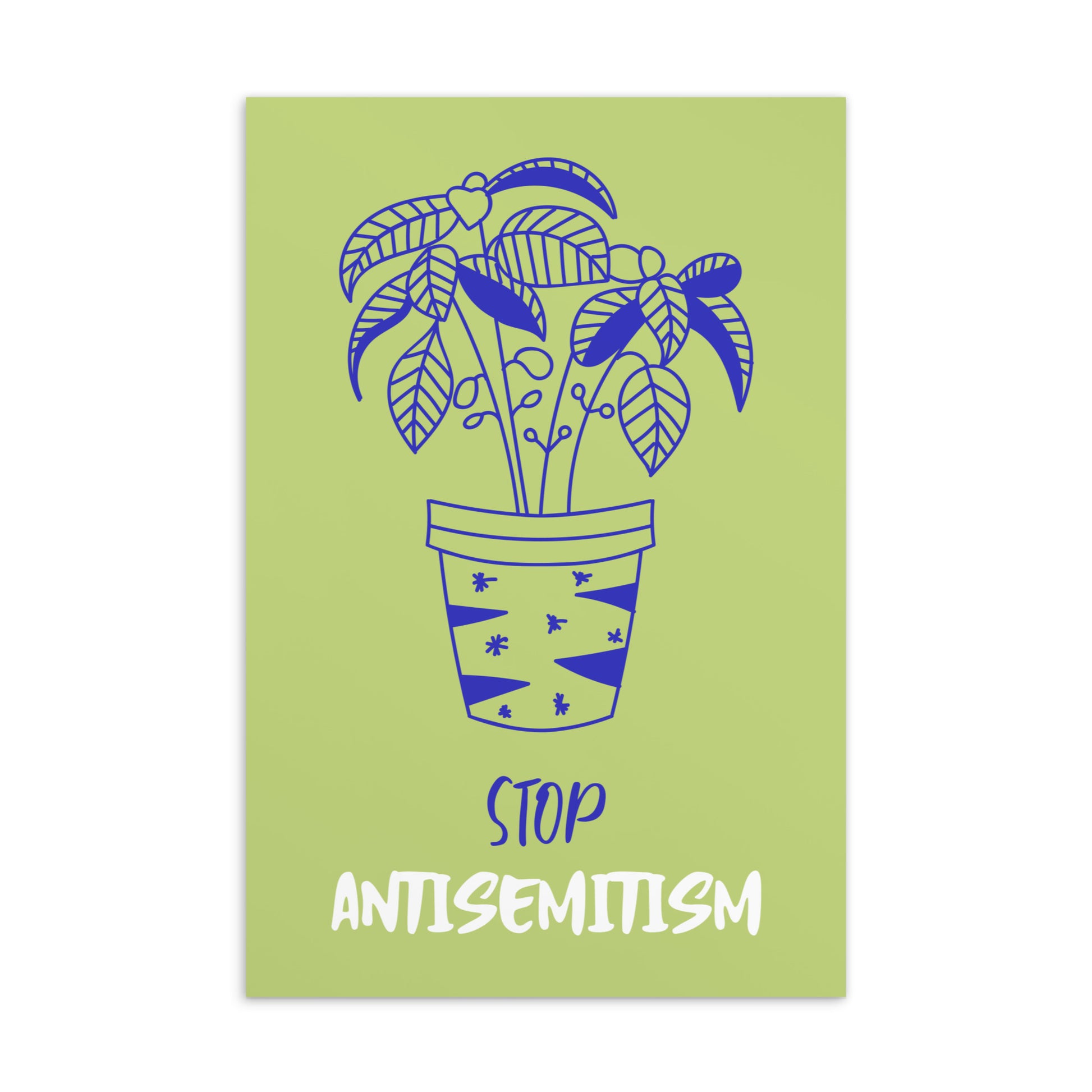 Stop Antisemitism | Plants & Flowers Edition | Standard Postcard