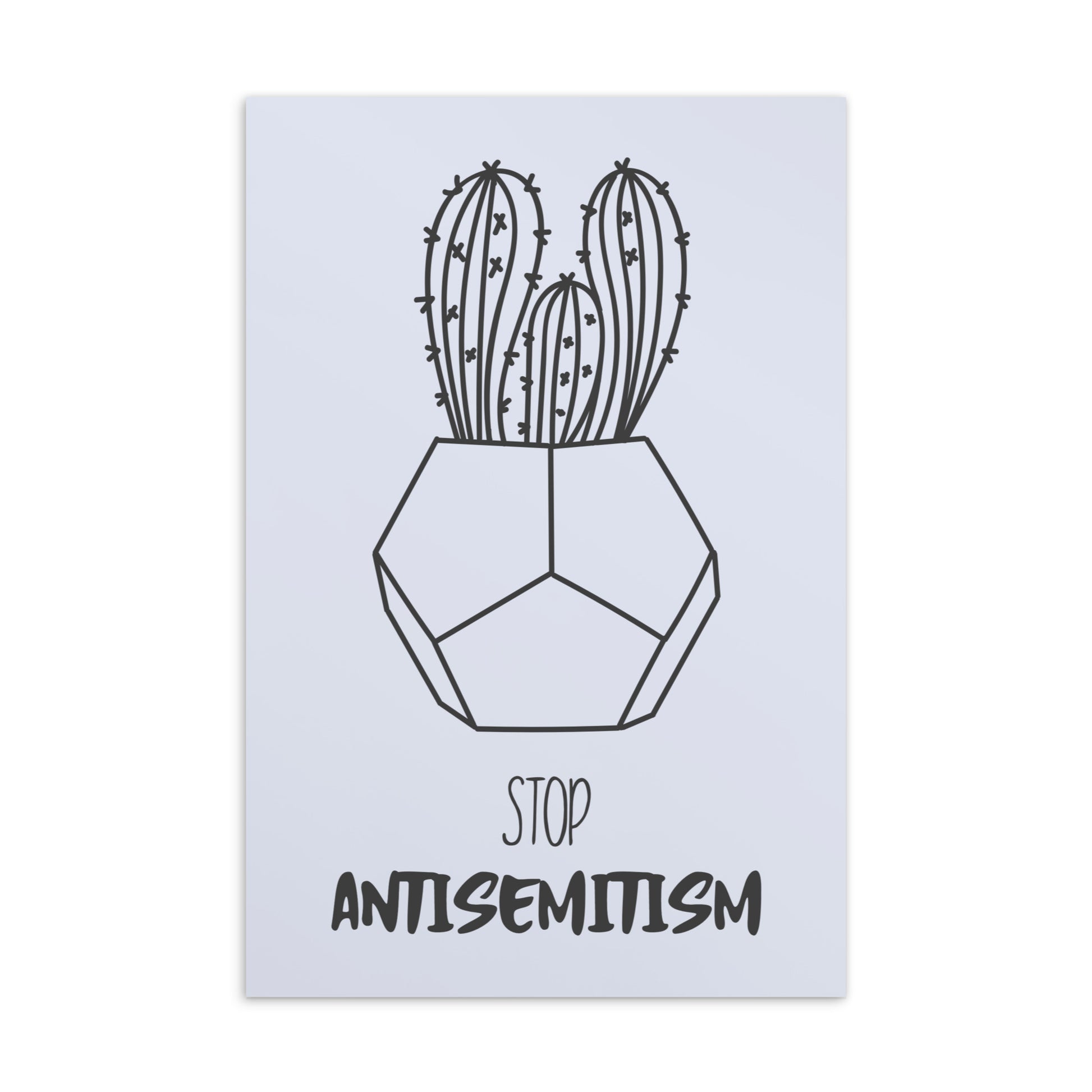 Stop Antisemitism | Plants & Flowers Edition | Standard Postcard