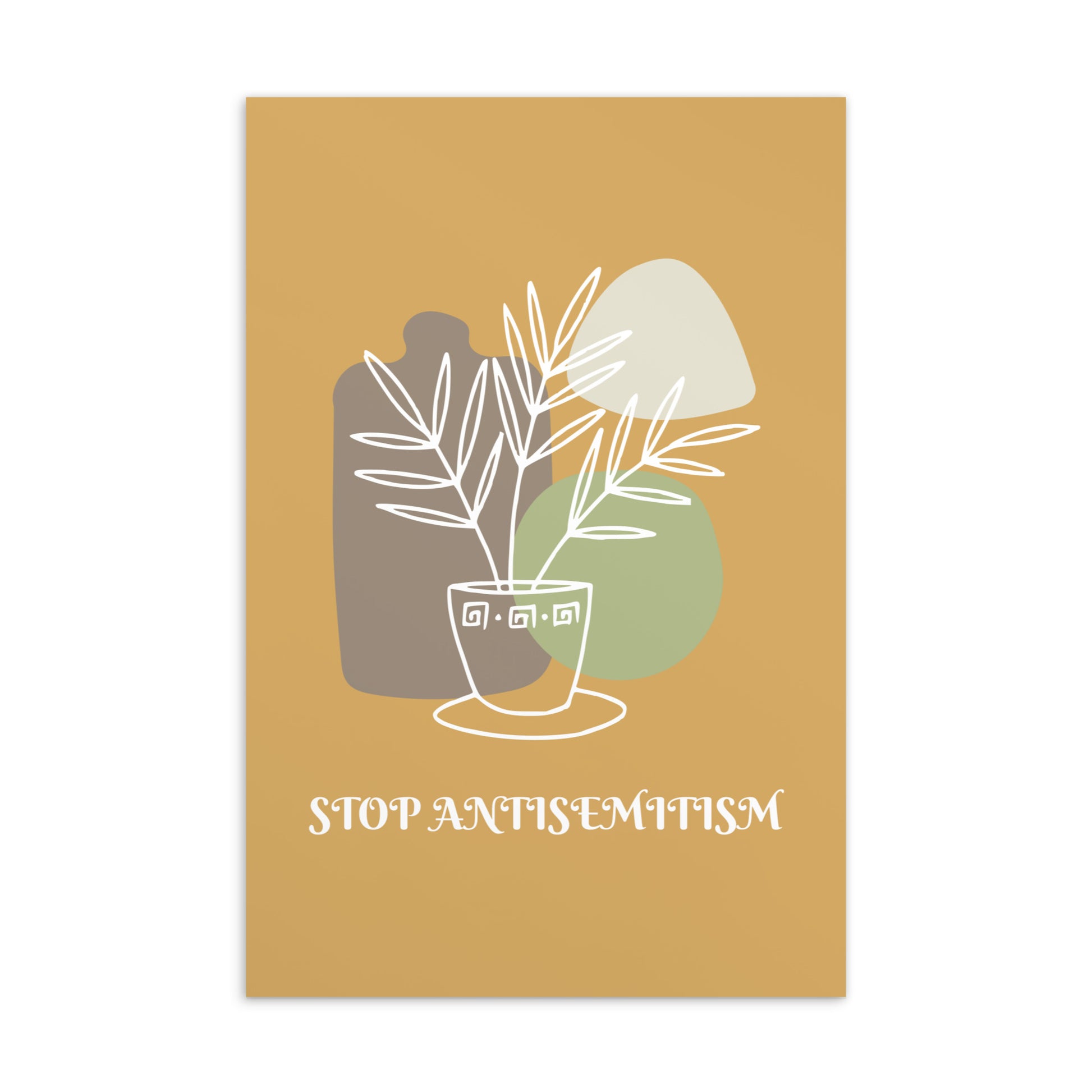 Stop Antisemitism | Plants & Flowers Edition | Standard Postcard
