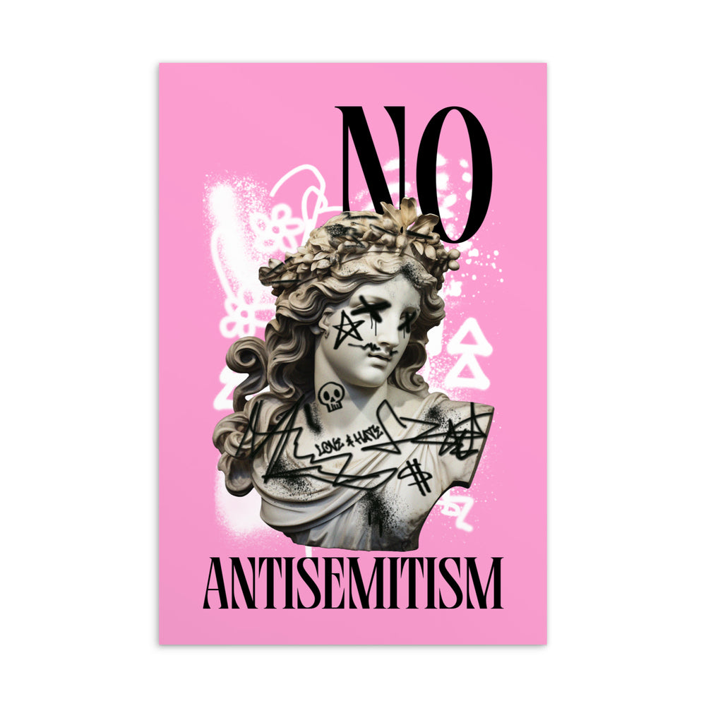 Graffiti Statue Anthem | No Antisemitism | Standard Postcard