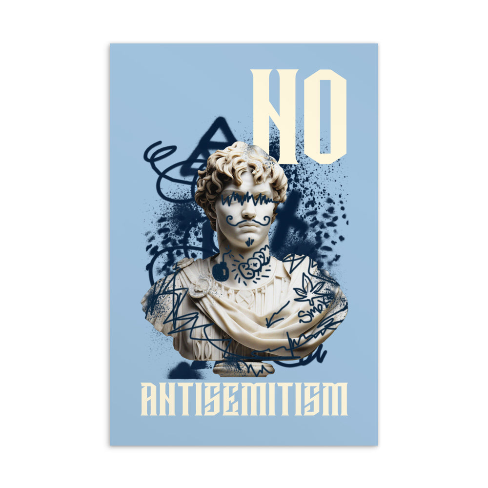 Graffiti Statue Anthem | No Antisemitism | Standard Postcard