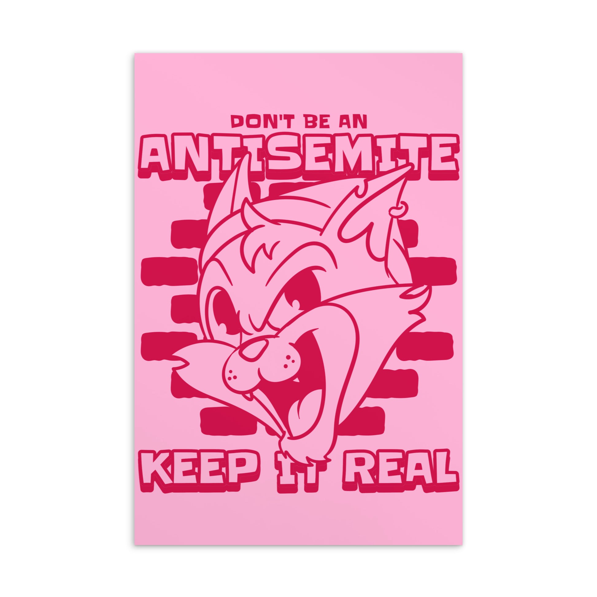 Streetart Graffiti Cartoon | Antisemitism | Standard Postcard