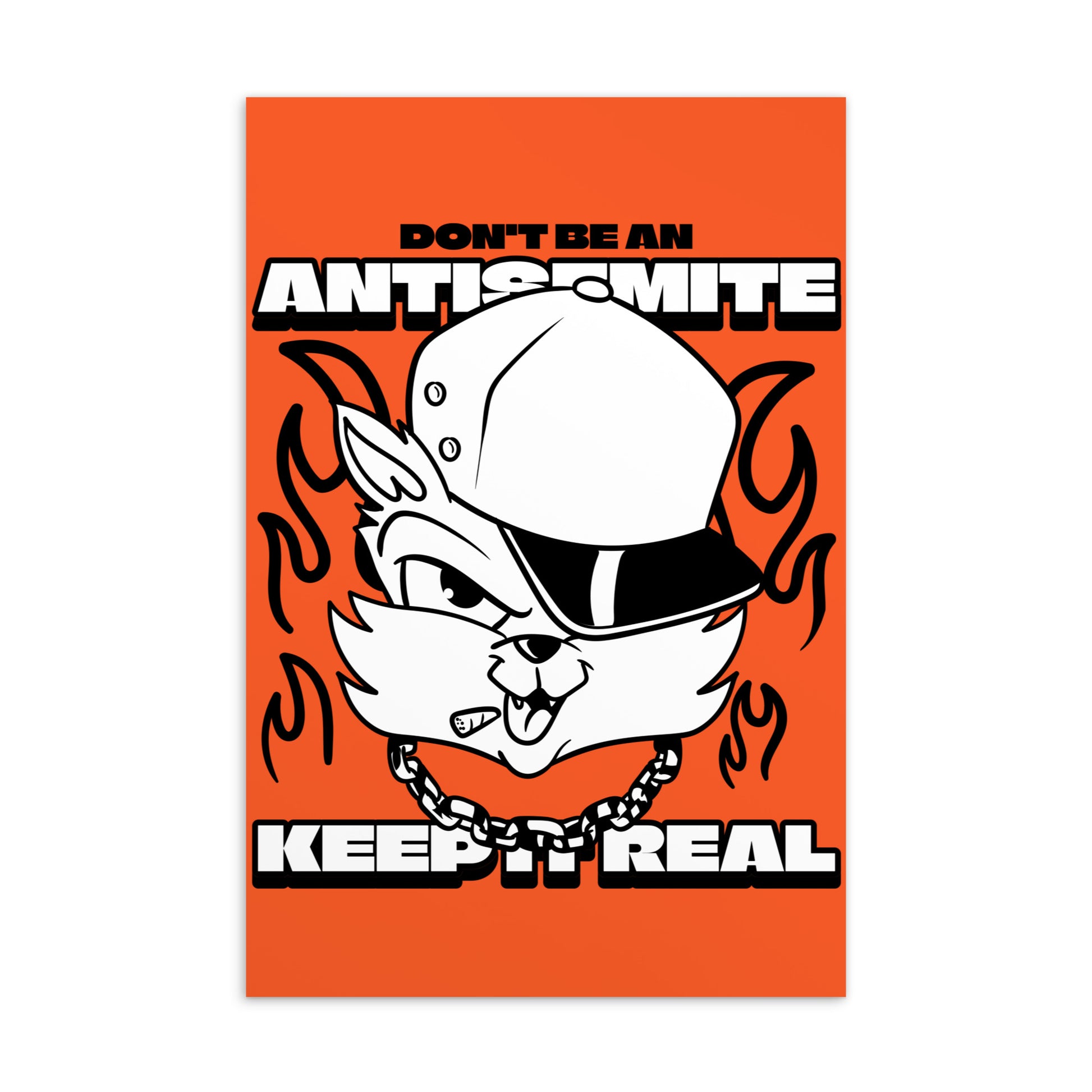 Streetart Graffiti Cartoon | Antisemitism | Standard Postcard
