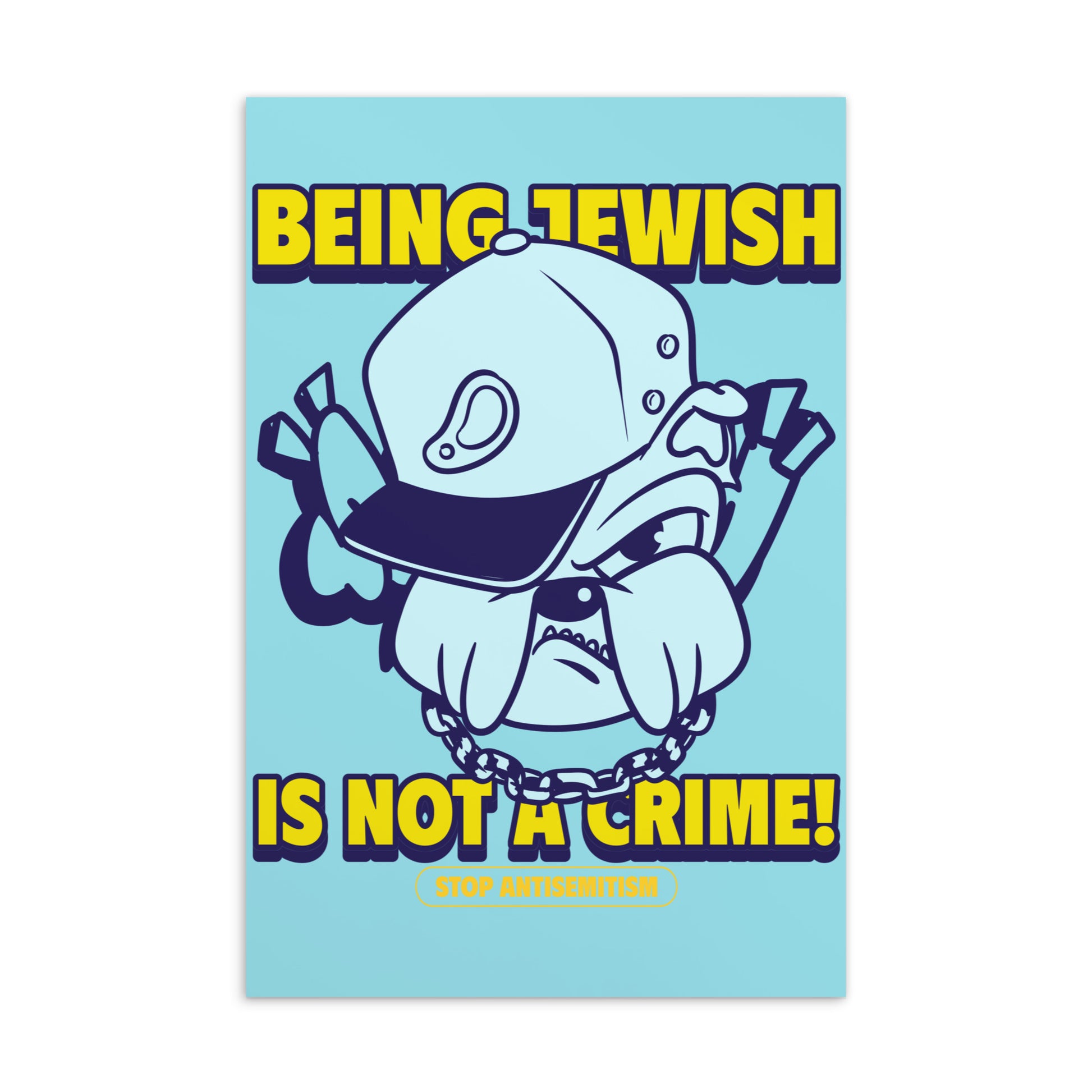 Streetart Graffiti Cartoon | Antisemitism | Standard Postcard