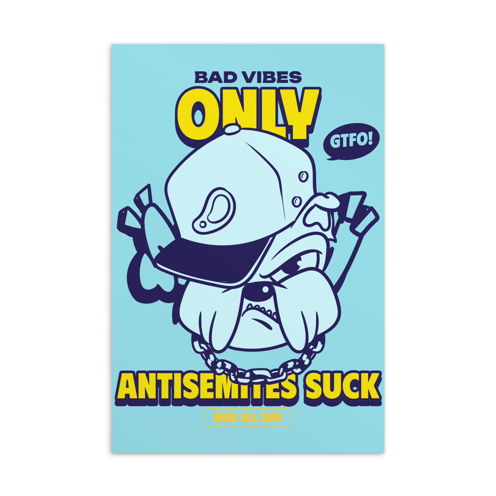 Streetart Graffiti Cartoon | Antisemitism | Standard Postcard