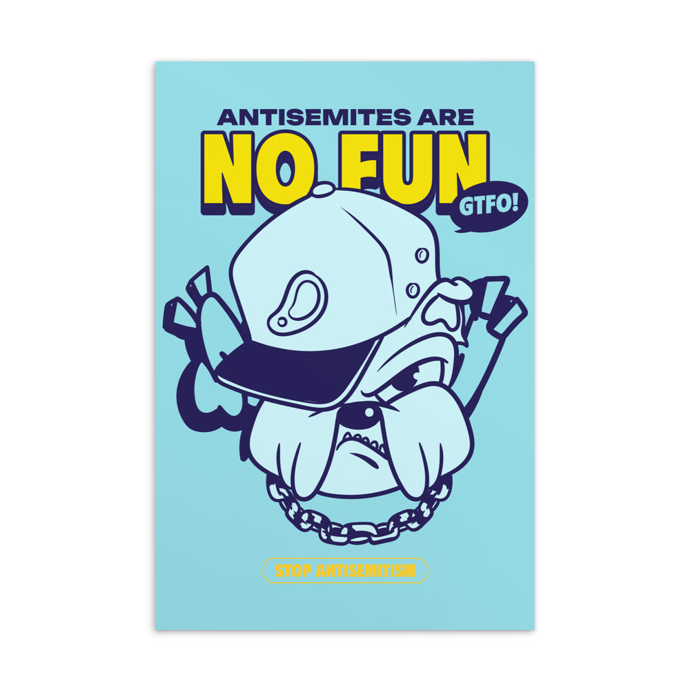 Streetart Graffiti Cartoon | Antisemitism | Standard Postcard