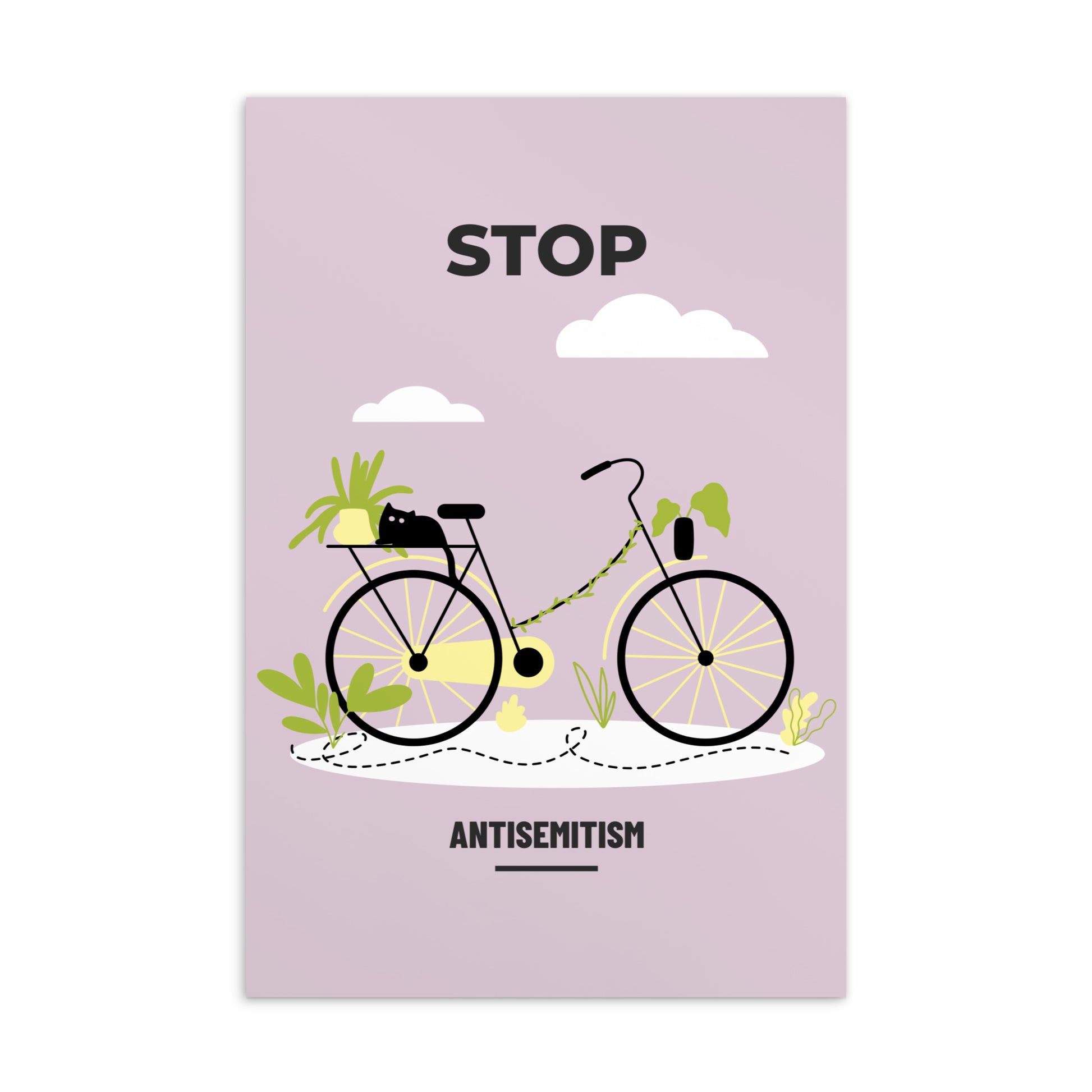 Bike Journey | Stop Antisemitism | Standard Postcard