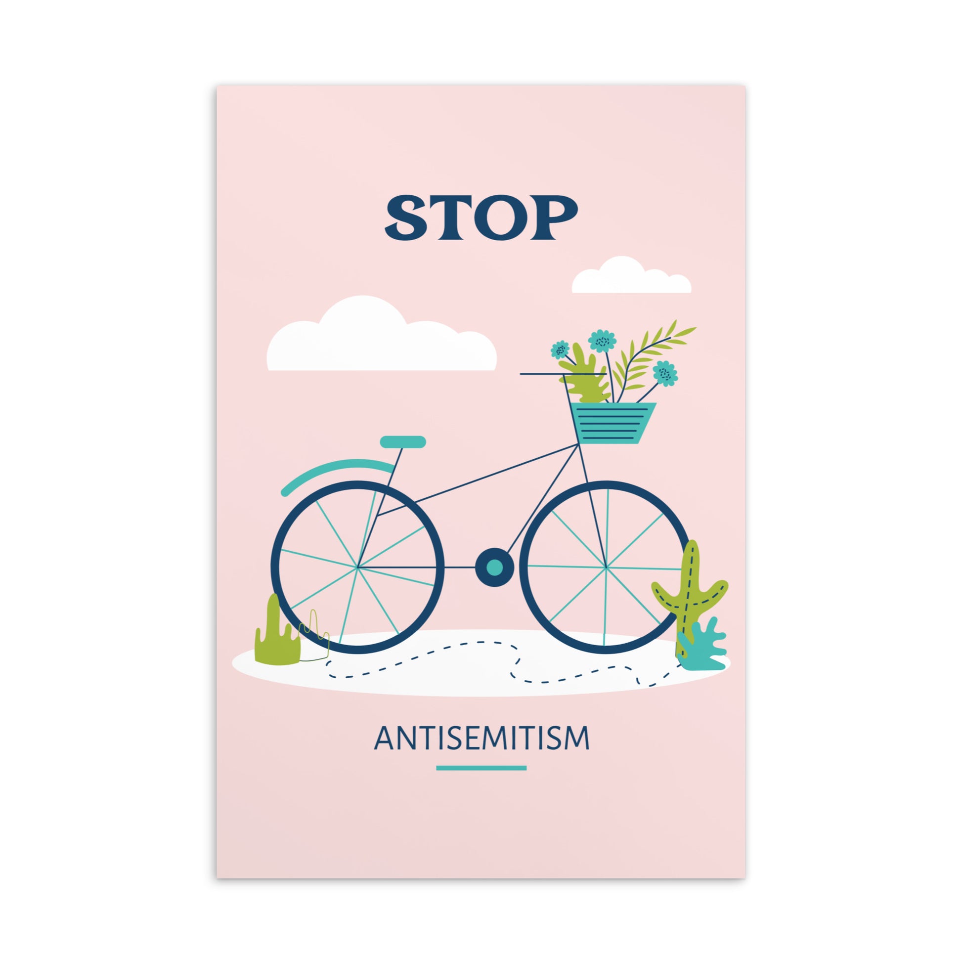 Bike Journey | Stop Antisemitism | Standard Postcard