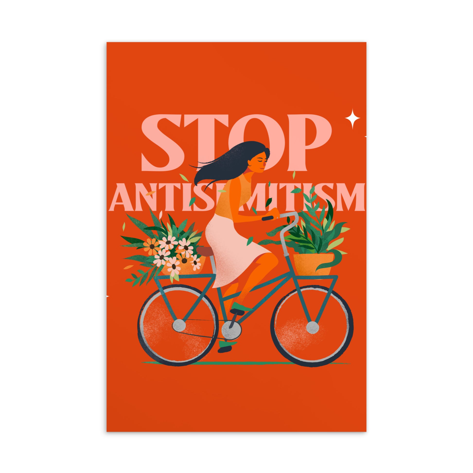 Bike Journey | Stop Antisemitism | Standard Postcard