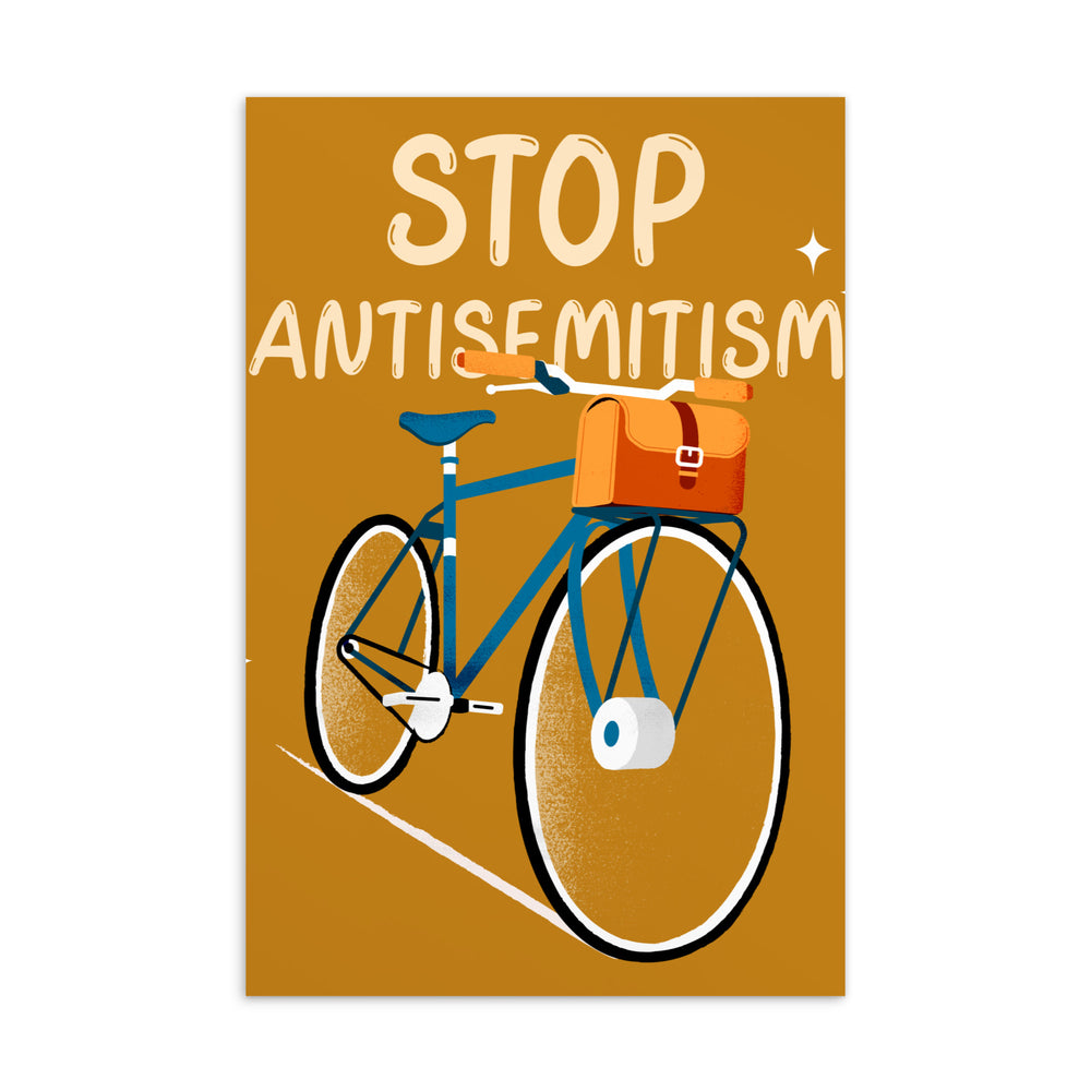 Bike Journey | Stop Antisemitism | Standard Postcard