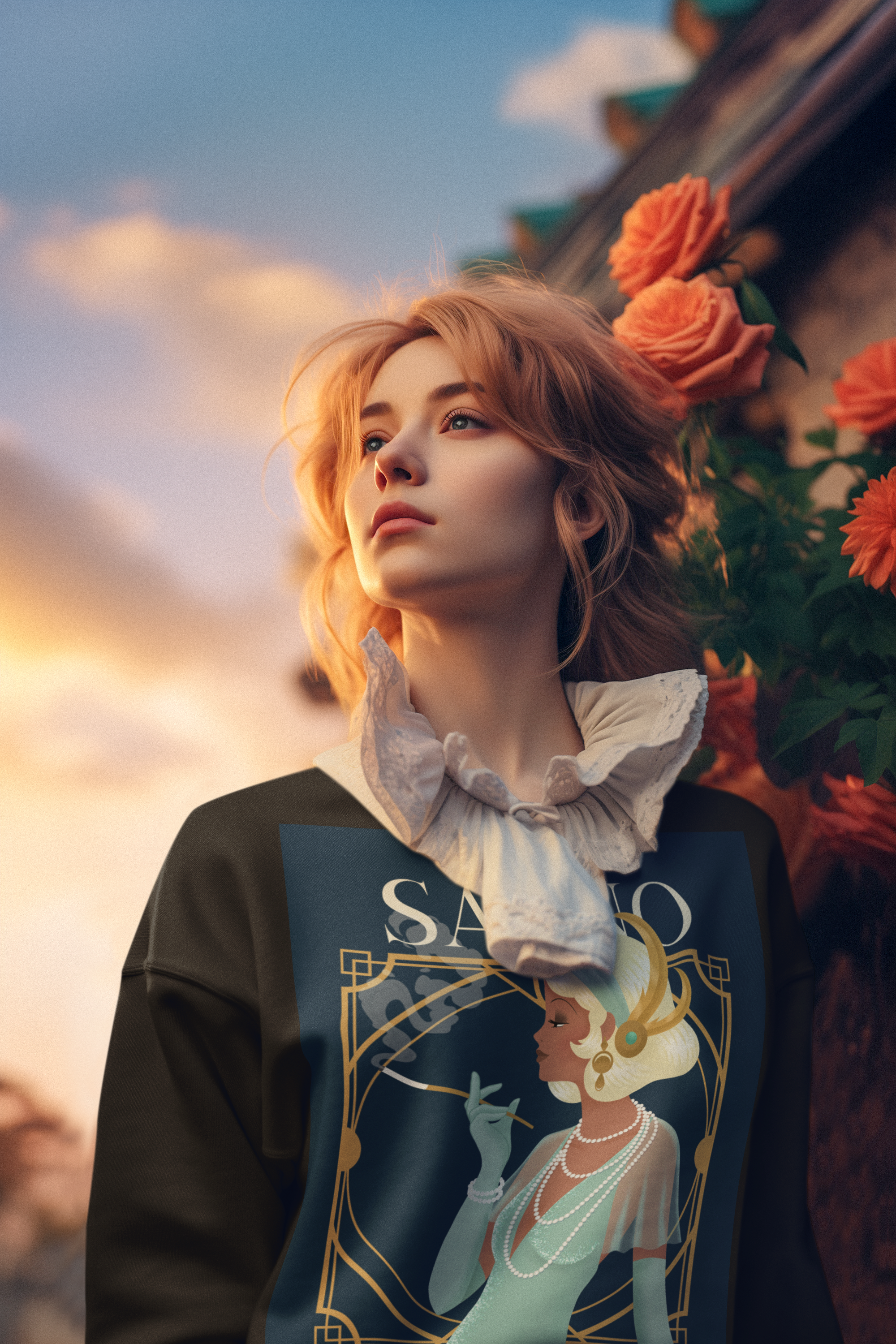 Art Deco Love Story | No Antisemitism | Unisex Sweatshirt Jouparty