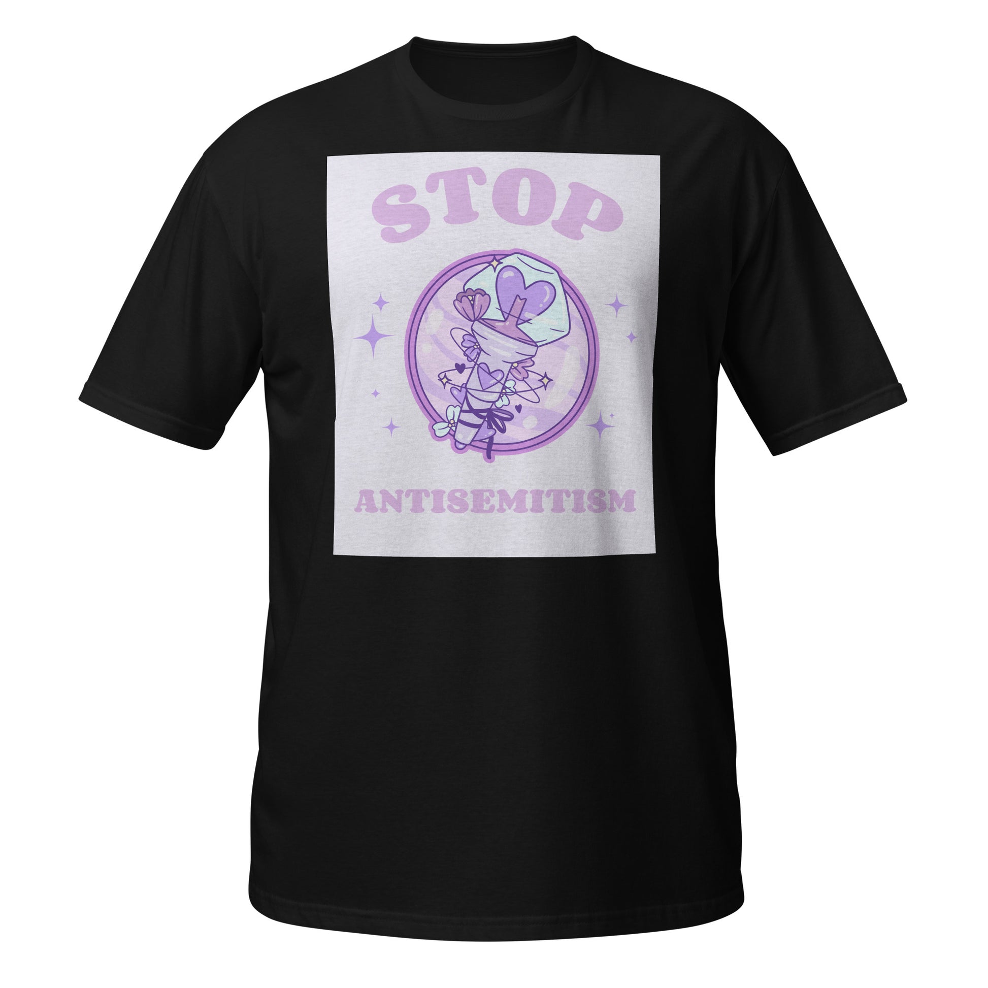 Stop Antisemitism | Purple & Cute Edition | Unisex T-Shirt Jouparty