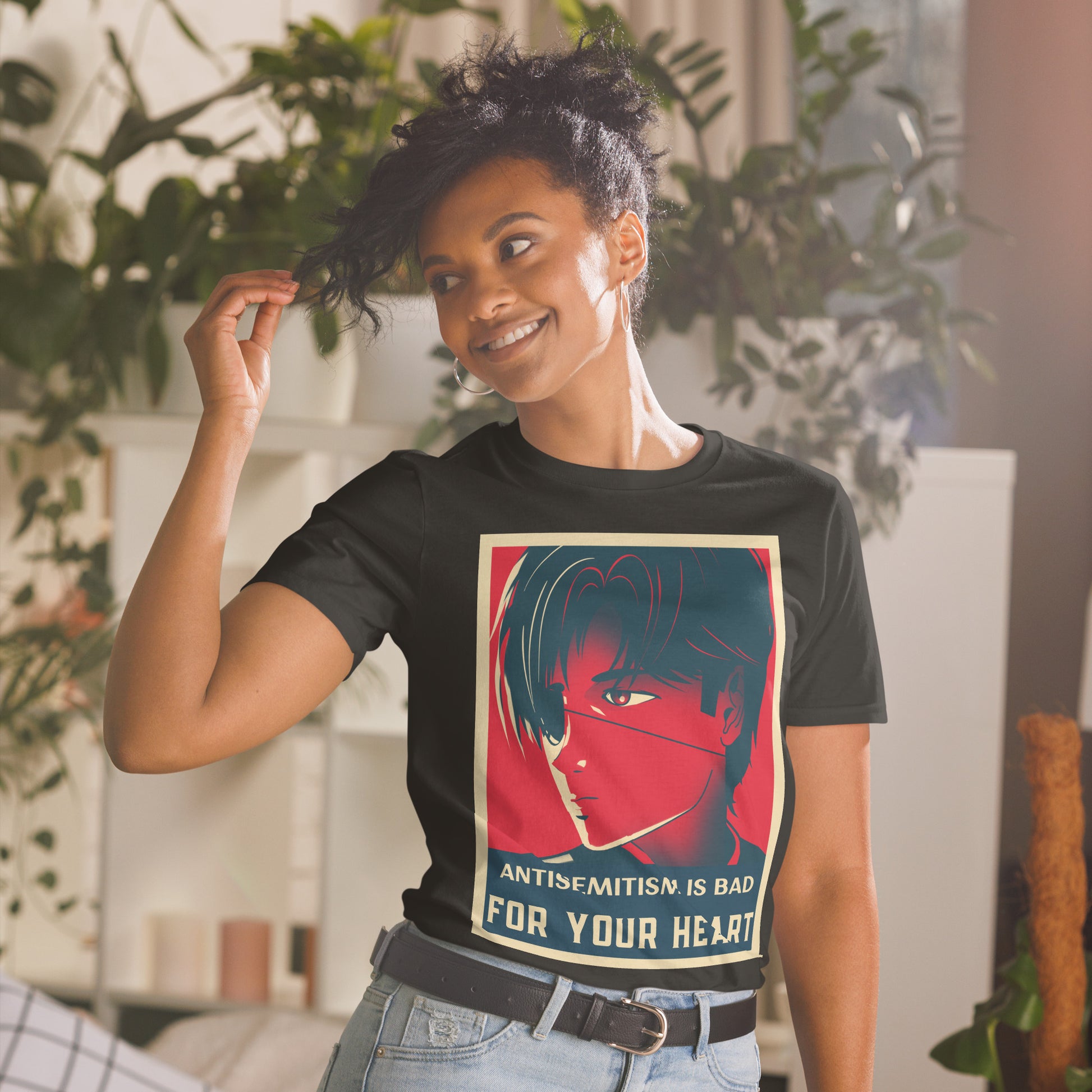 Anime Hero | Antisemitism | Unisex T-Shirt Jouparty