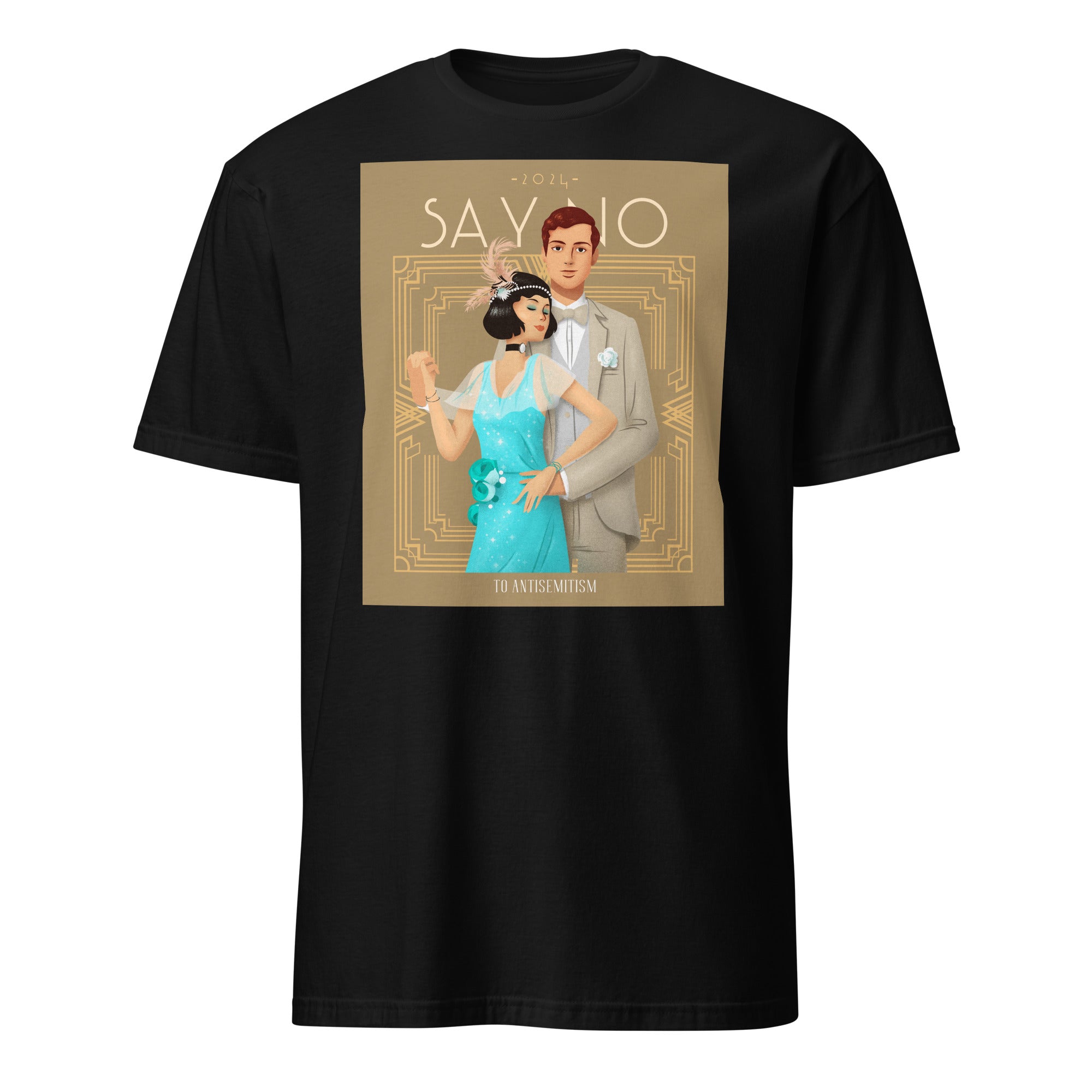 Art Deco Love Story | No Antisemitism | Unisex T-Shirt