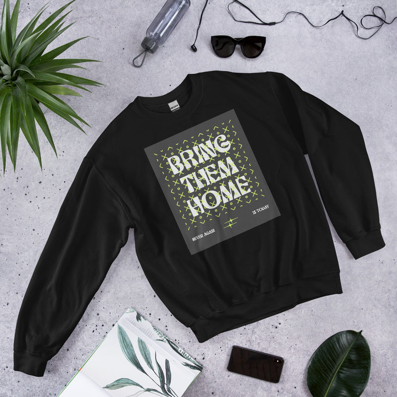 Bring Them Home | Neon Green Doodle | Unisex Sweatshirt