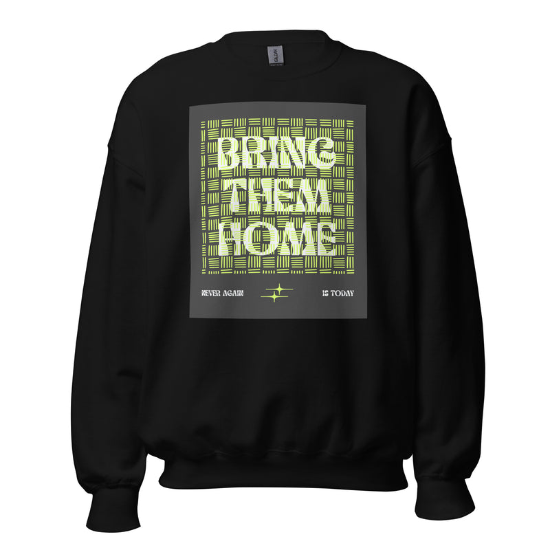 Bring Them Home | Neon Green Doodle | Unisex Sweatshirt