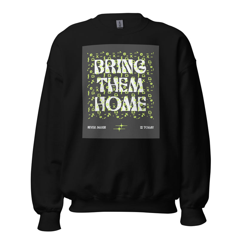 Bring Them Home | Neon Green Doodle | Unisex Sweatshirt