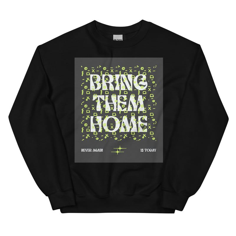 Bring Them Home | Neon Green Doodle | Unisex Sweatshirt