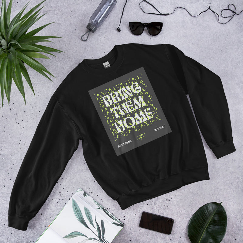 Bring Them Home | Neon Green Doodle | Unisex Sweatshirt