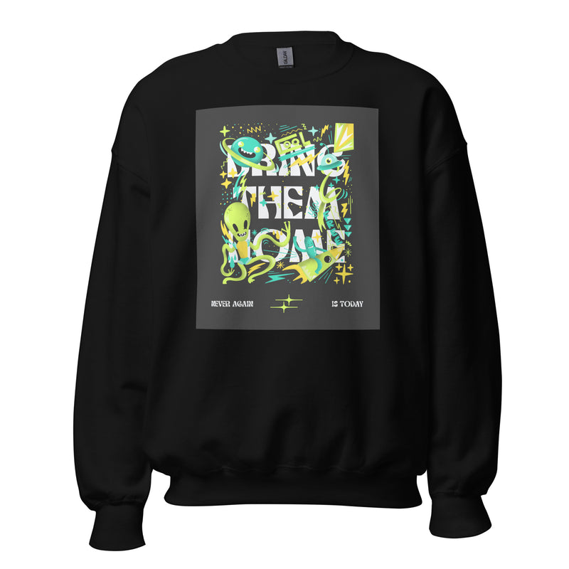 Bring Them Home | Neon Green Doodle | Unisex Sweatshirt
