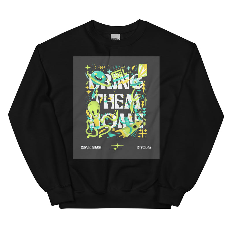 Bring Them Home | Neon Green Doodle | Unisex Sweatshirt