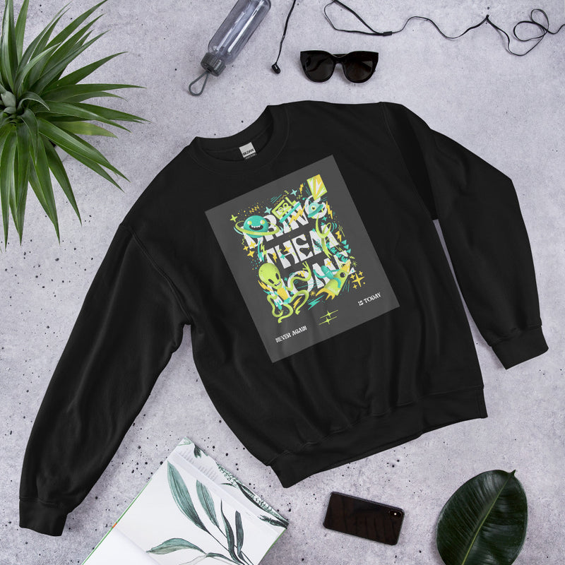Bring Them Home | Neon Green Doodle | Unisex Sweatshirt