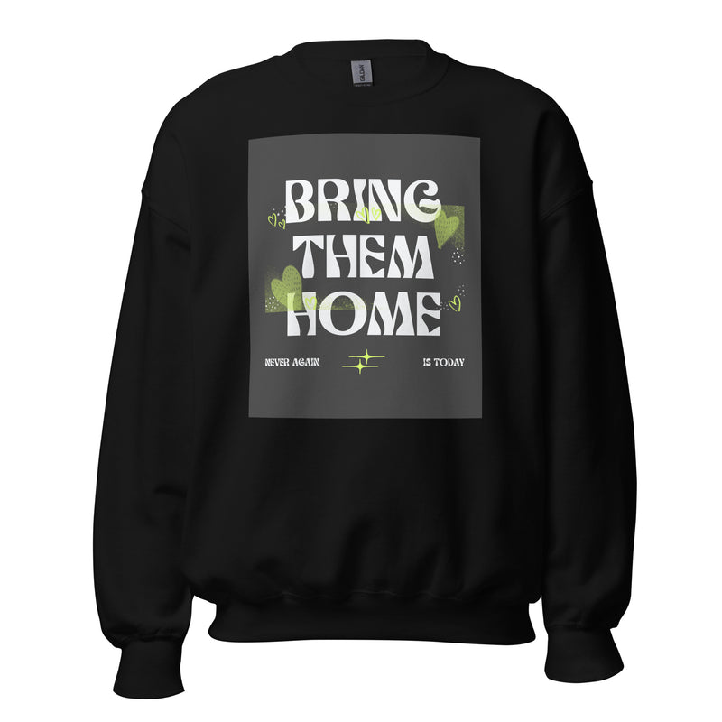 Bring Them Home | Neon Green Doodle | Unisex Sweatshirt