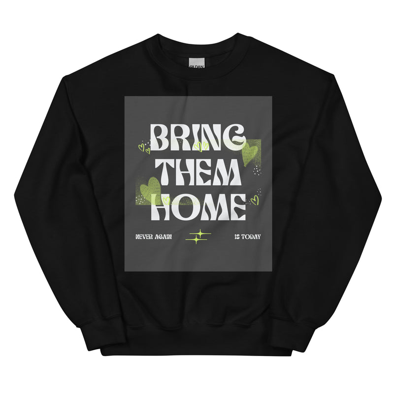 Bring Them Home | Neon Green Doodle | Unisex Sweatshirt