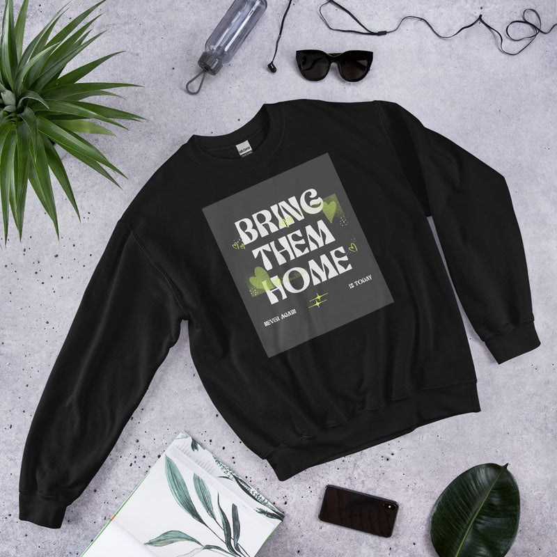 Bring Them Home | Neon Green Doodle | Unisex Sweatshirt