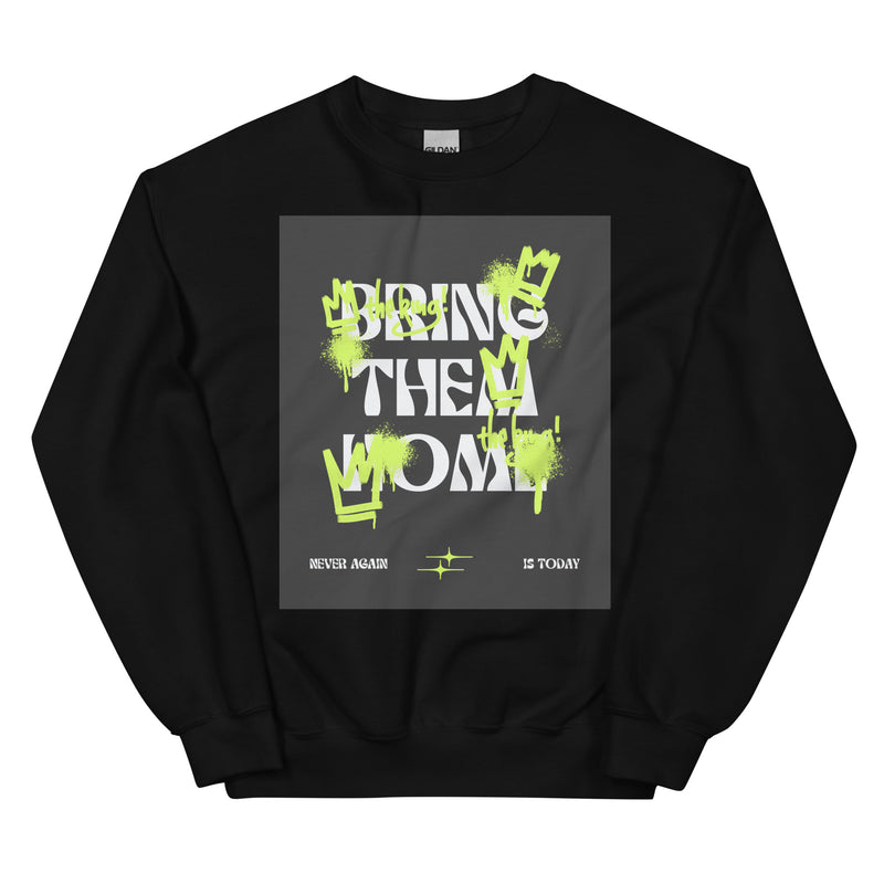 Bring Them Home | Neon Green Doodle | Unisex Sweatshirt