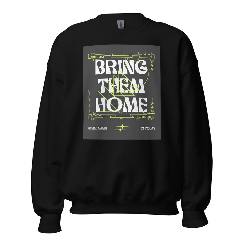 Bring Them Home | Neon Green Doodle | Unisex Sweatshirt