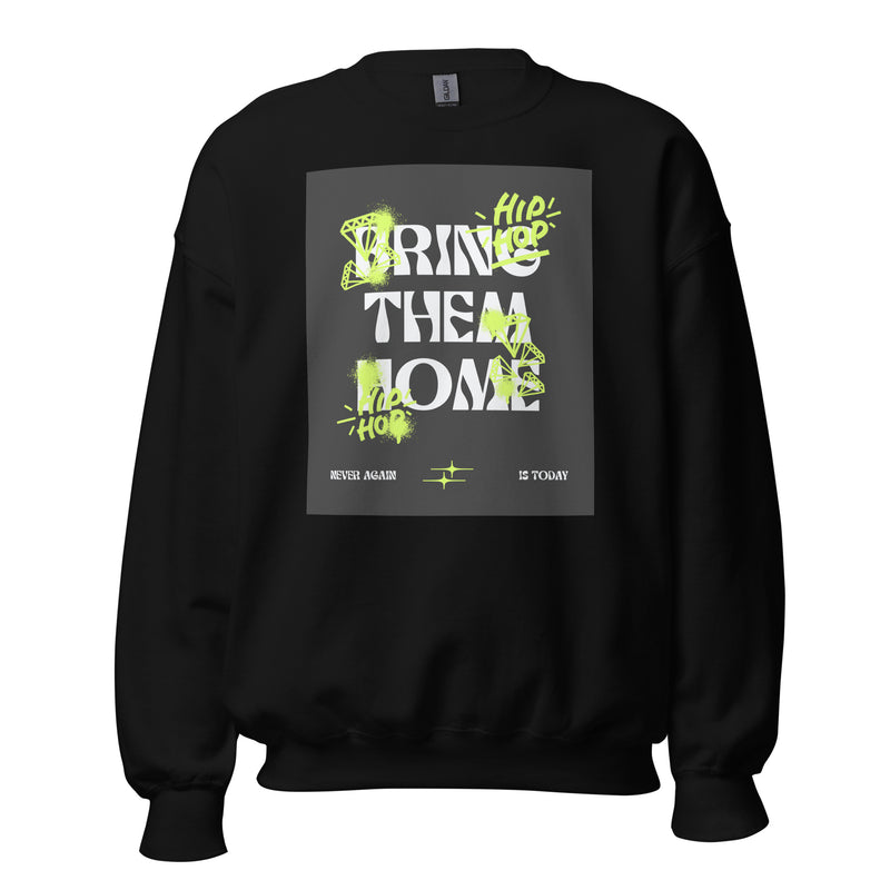 Bring Them Home | Neon Green Doodle | Unisex Sweatshirt