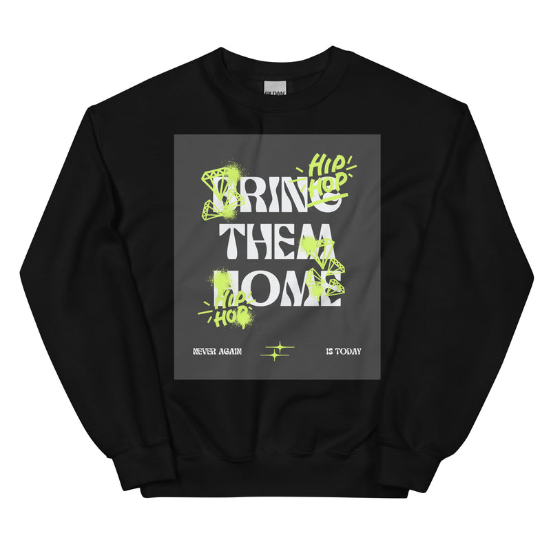 Bring Them Home | Neon Green Doodle | Unisex Sweatshirt