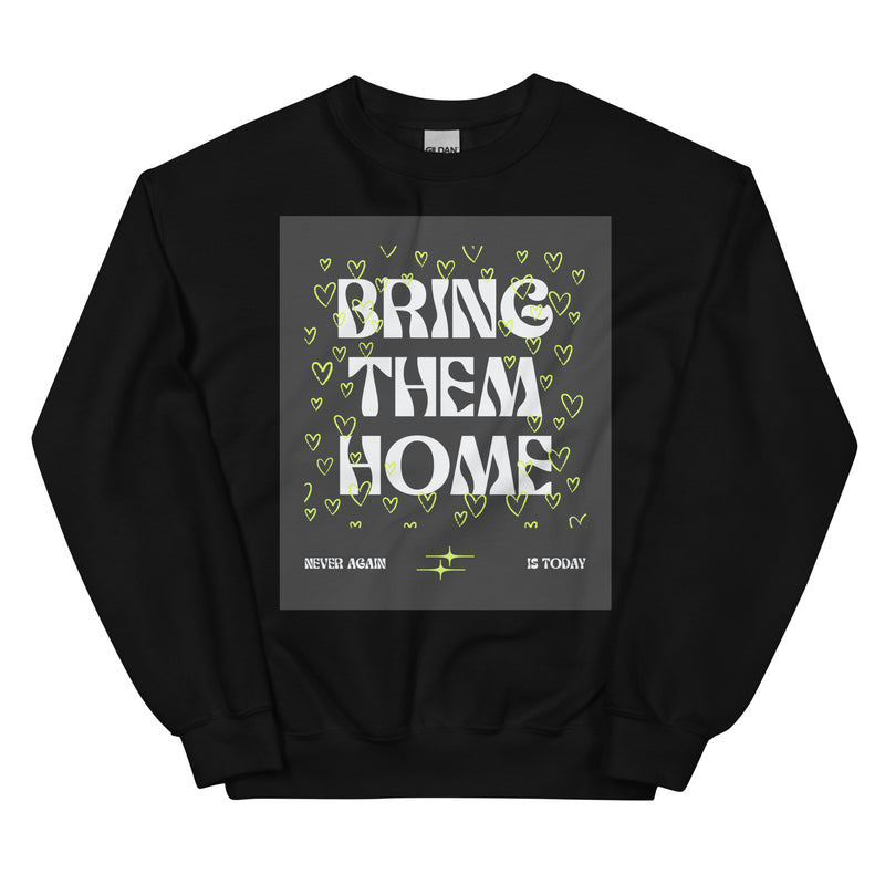 Bring Them Home | Neon Green Doodle | Unisex Sweatshirt