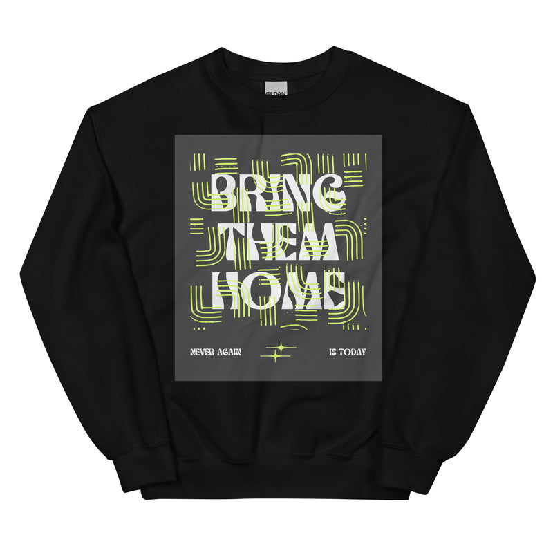 Bring Them Home | Neon Green Doodle | Unisex Sweatshirt